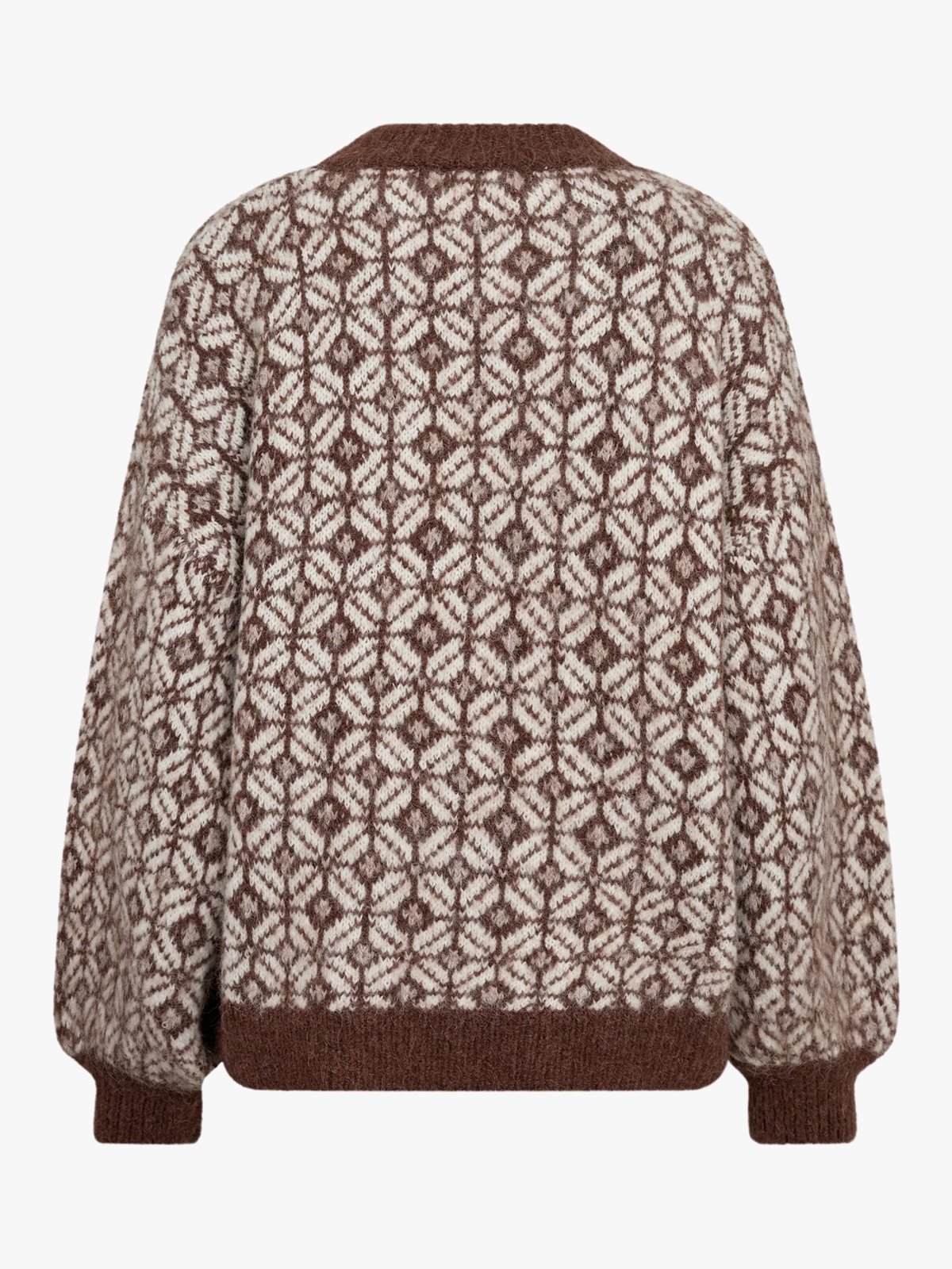 A-View Stavanger Knit Pullover 071 Cream/brown