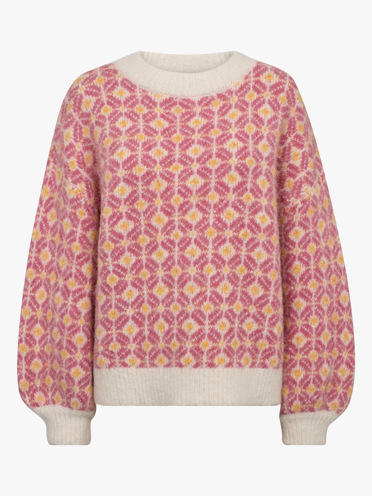 A-View Stavanger Knit Pullover 407 Off white/pink