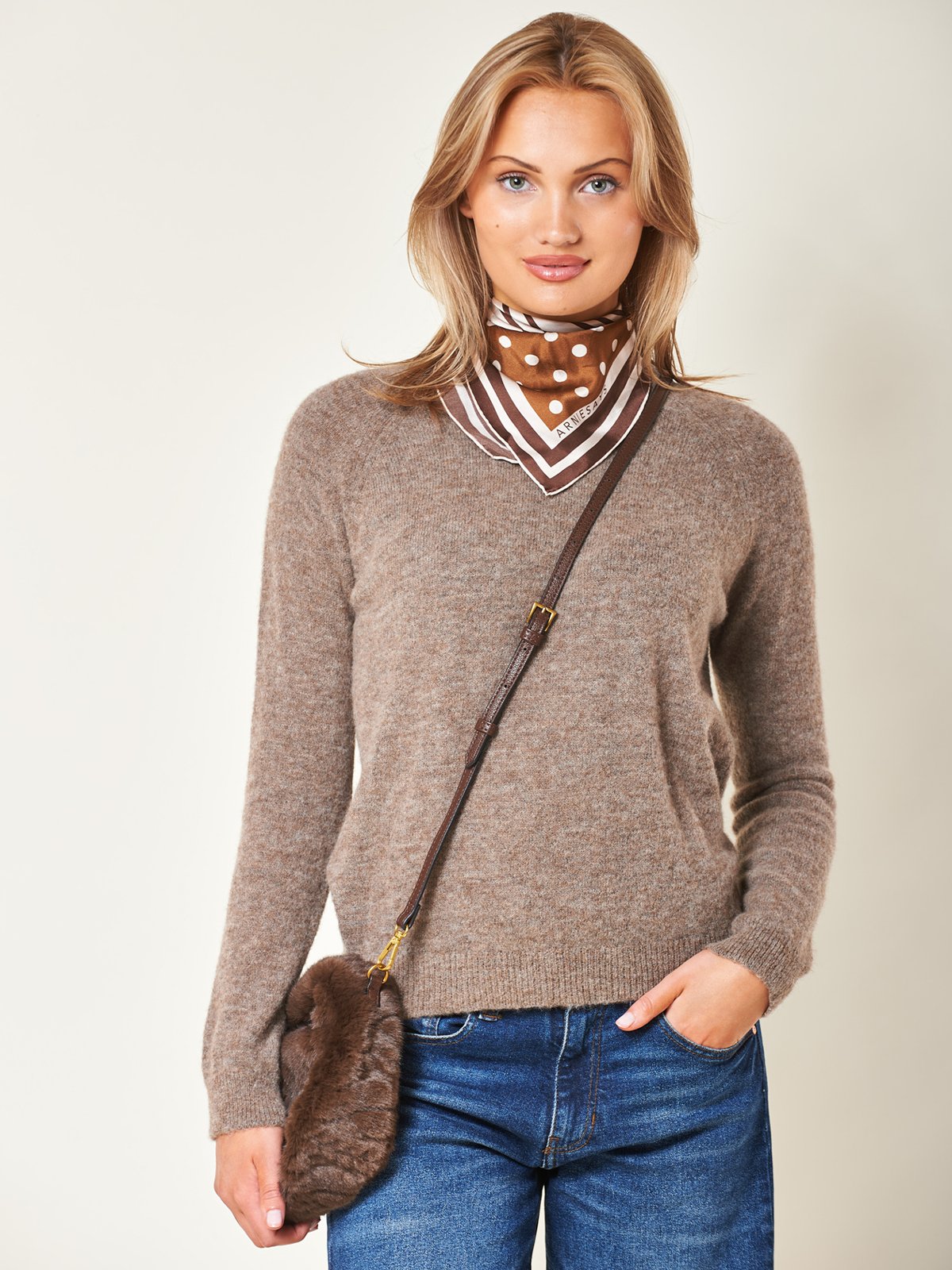 Arnie Says Noella Plush Dk Brown