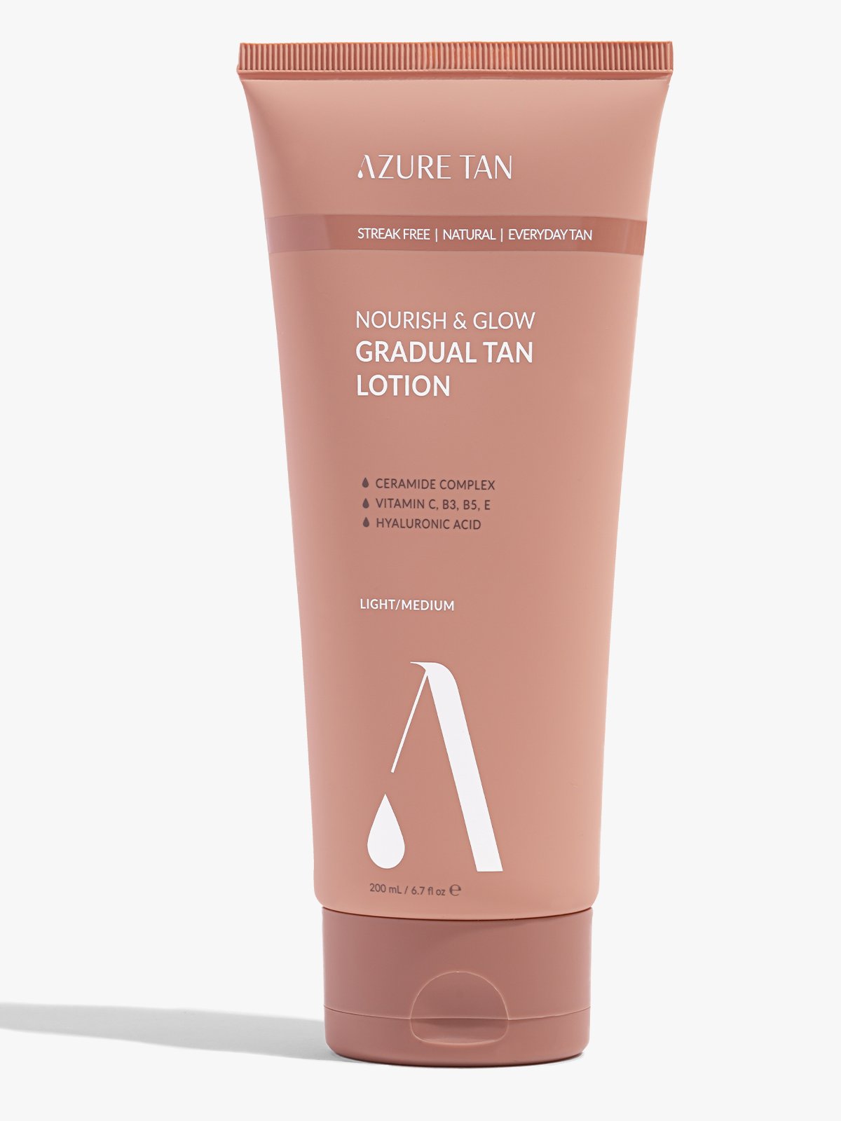 Azure Tan Nourish & Glow Gradual Tan Lotion - Light/Medium Flerfarget