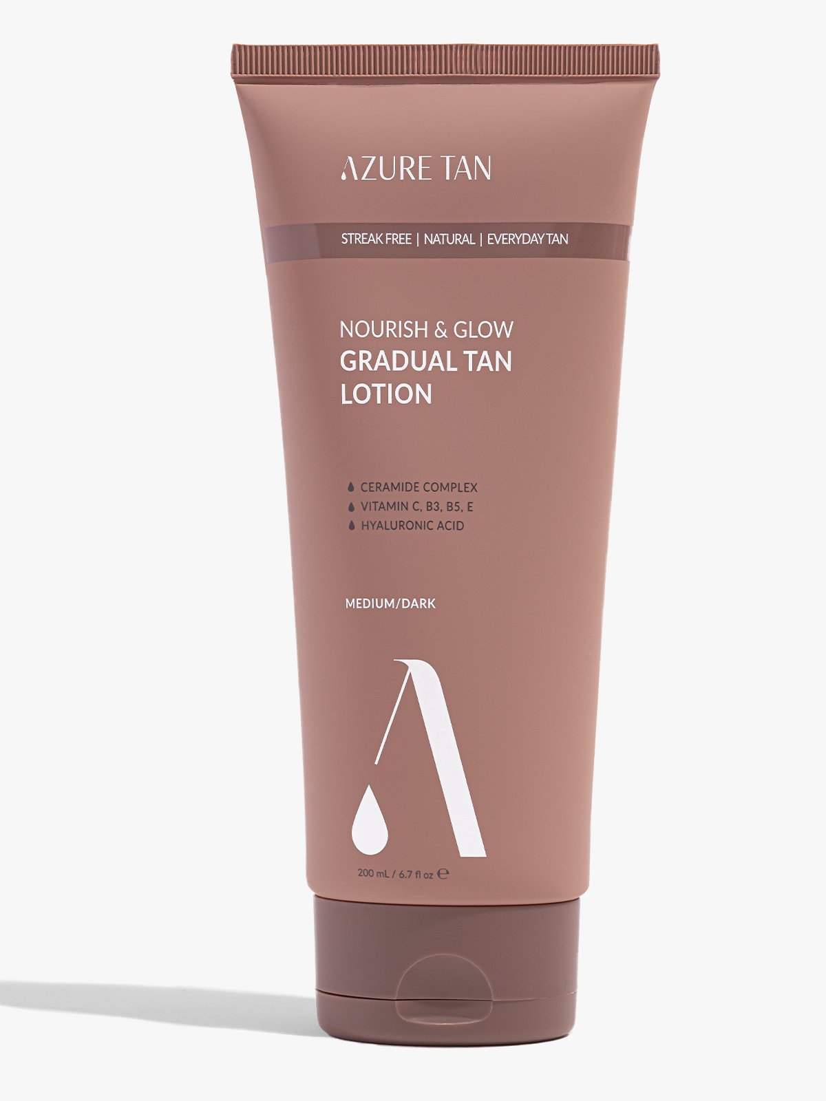 Azure Tan Nourish & Glow Gradual Tan Lotion - Medium/Dark Flerfarget