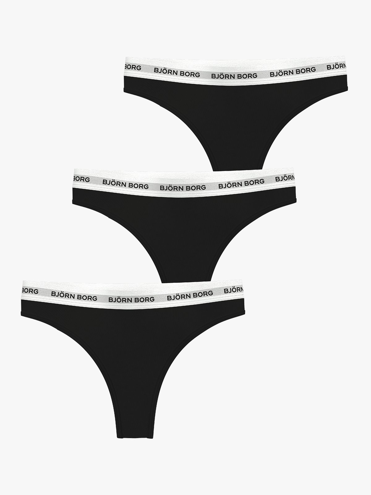 Björn Borg Logo Thong 3P Black