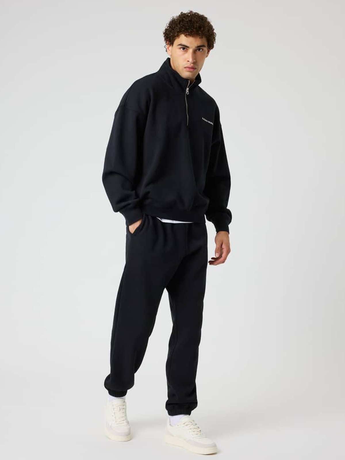 Björn Borg Borg Oversized Half-Zip Black Beauty