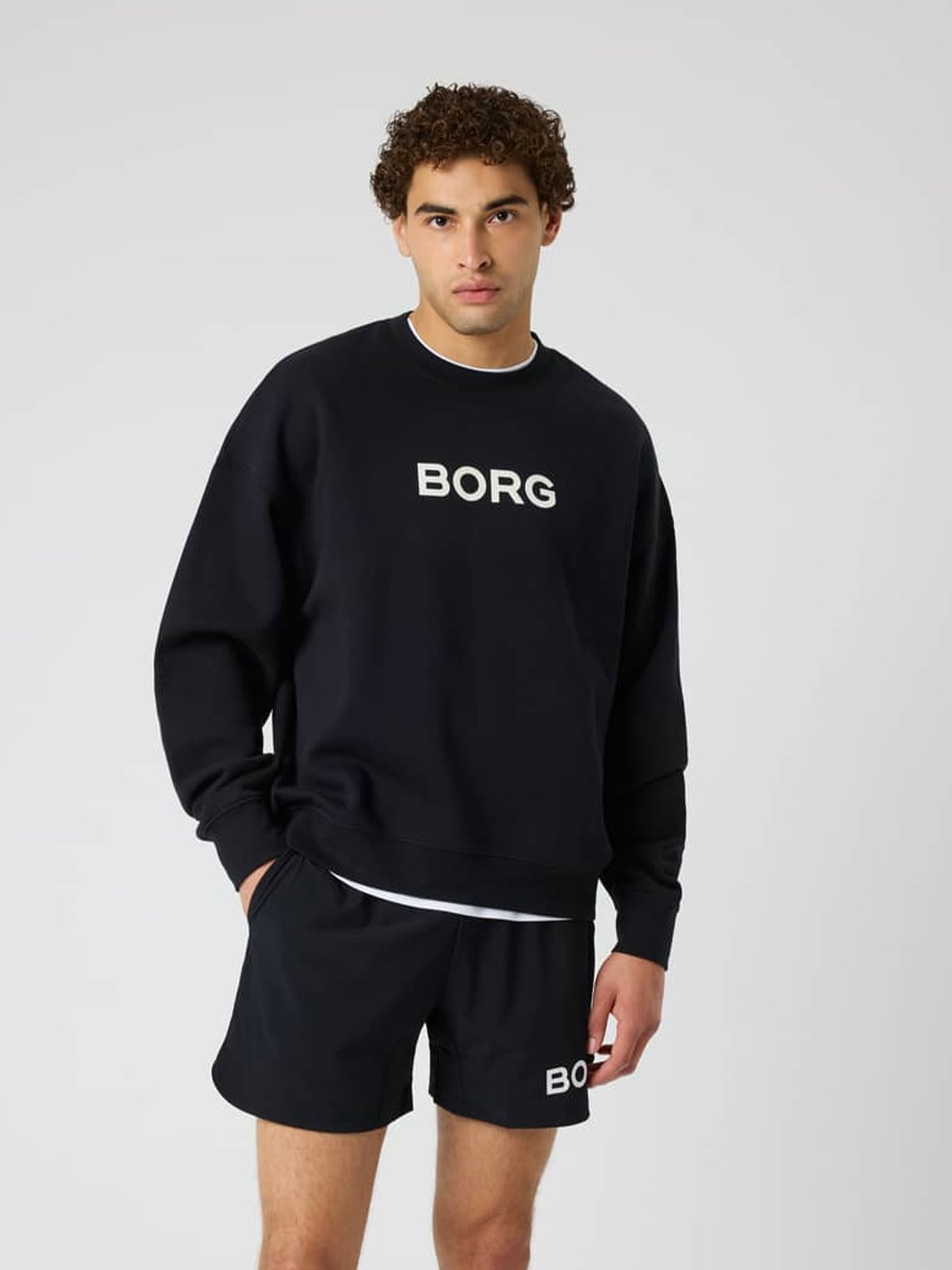 Björn Borg Borg Oversized Sweatshirt Black Beauty