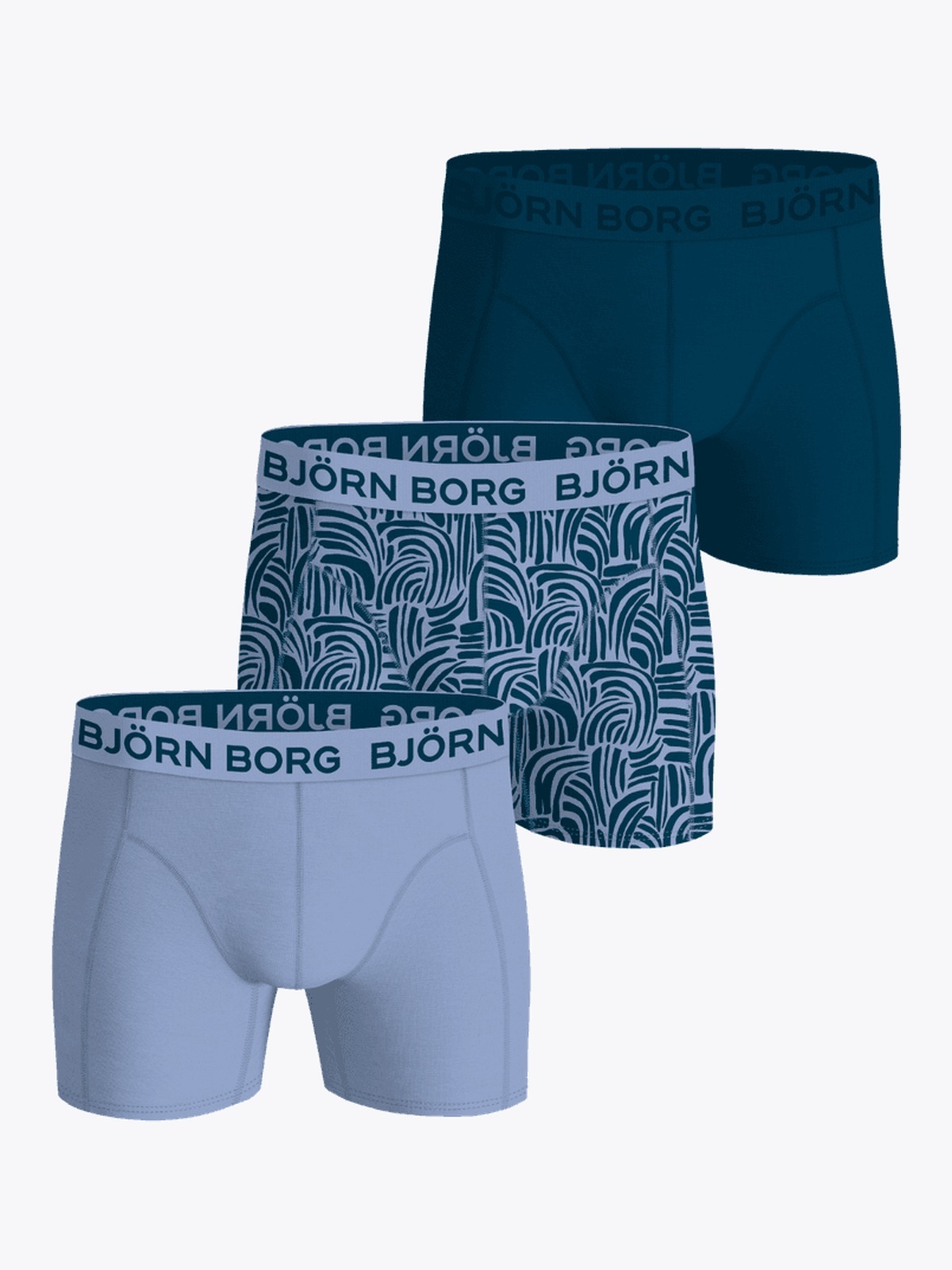 Björn Borg Bamboo Cotton Blend Boxer 3-Pack Blå / Print