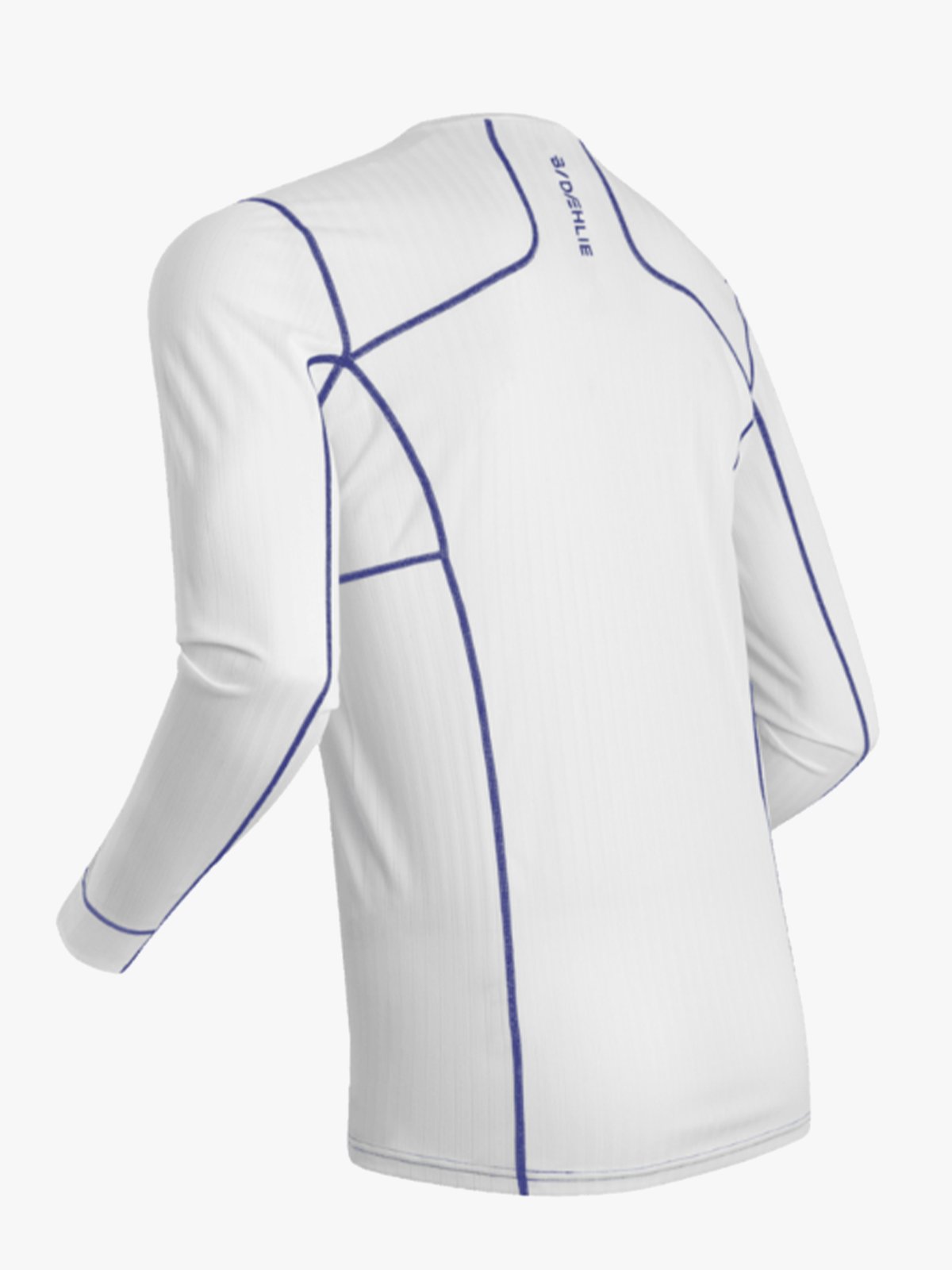 Dæhlie Training Tech Long Sleeve Brilliant White / Dark Denim