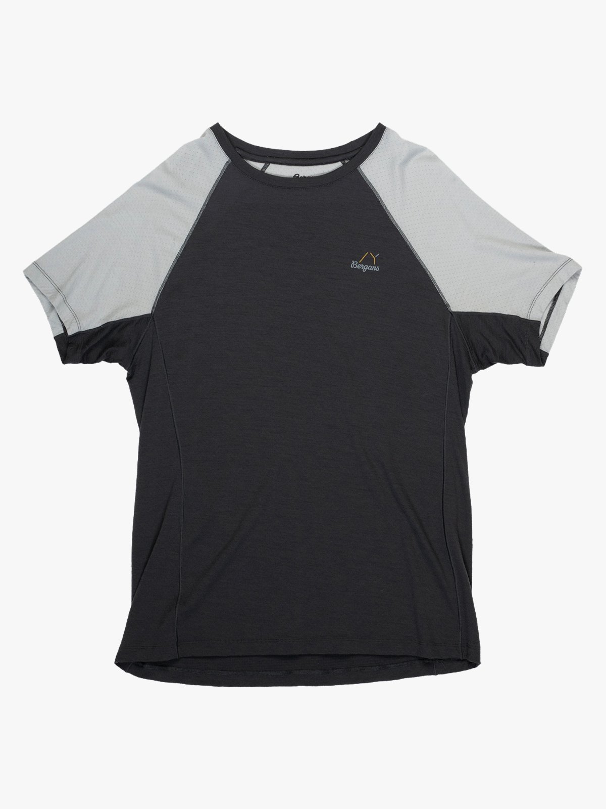 Bergans Y LightLine Merino Tee Men Dark Shadow Grey / Pearl Grey