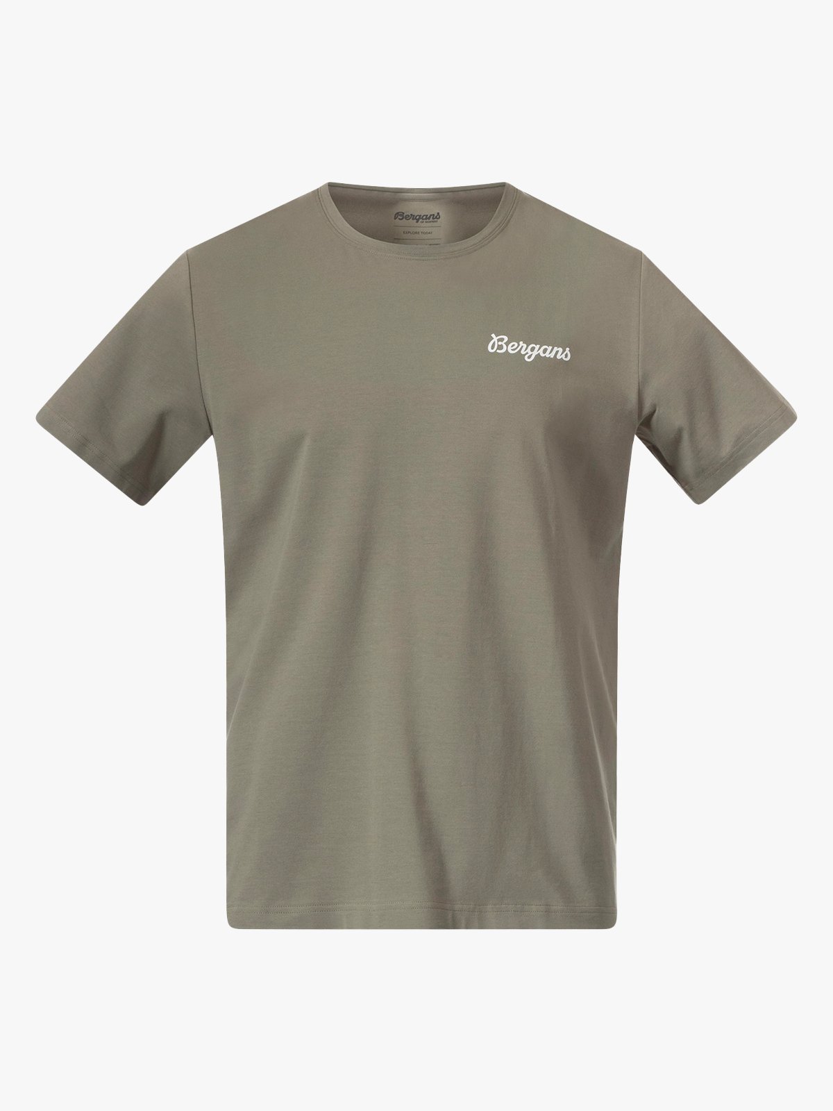 Bergans Nordmarka Organic Cotton Print Tee Men Green Mud