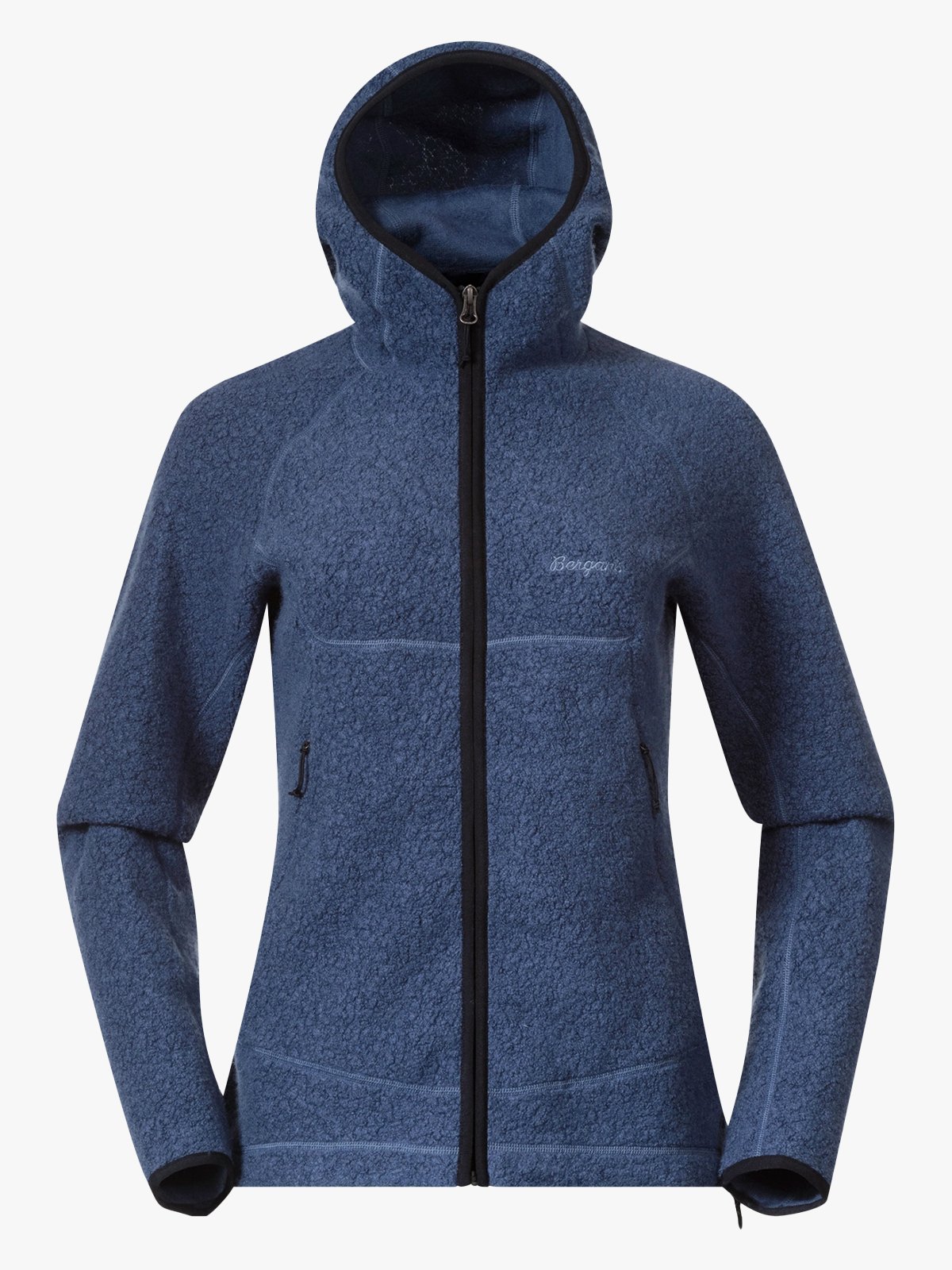 Bergans Vaagaa Merino Terry Midlayer Hoodie Women Granite Blue