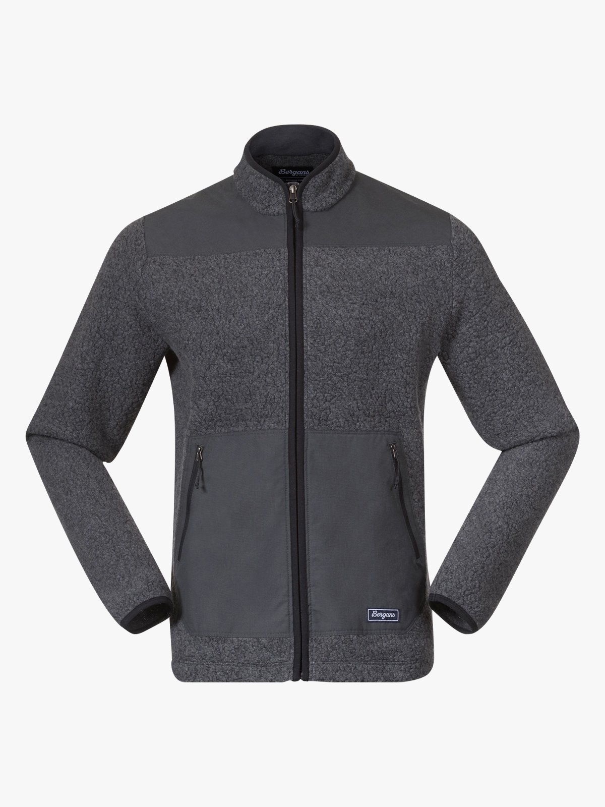 Bergans Nordmarka ReWool Pile Midlayer Jacket Solid Dark Grey
