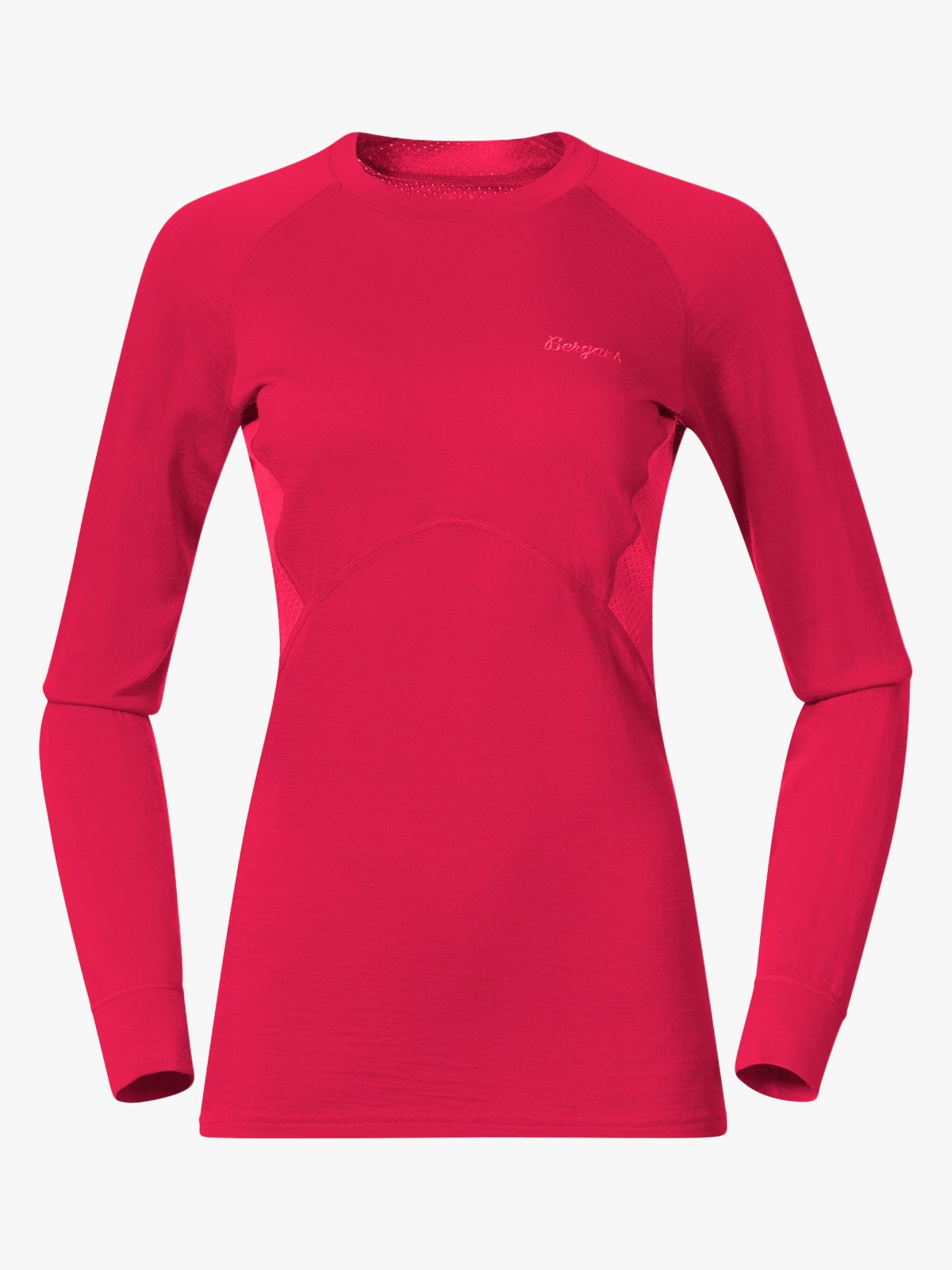 Bergans Inner:Pure Merino Long Sleeve Women Alpine Rose / Light Alpine Rose