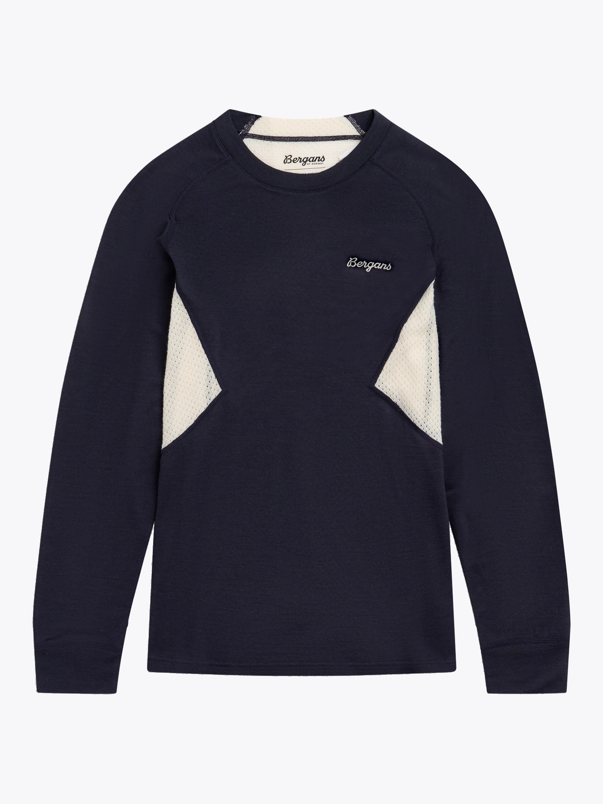 Bergans Inner:Pure Merino Long Sleeve Women Dark Navy / Creme