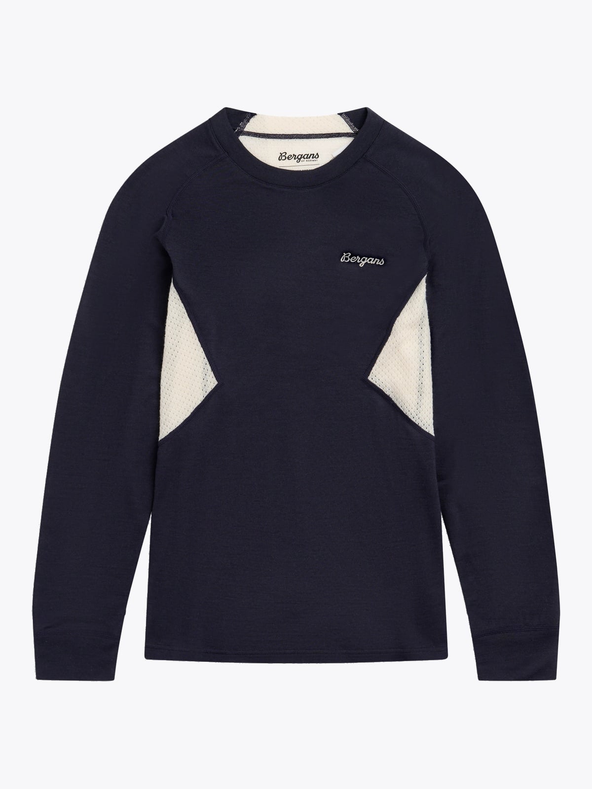 Bergans Inner:Pure Merino Long Sleeve Women Dark Navy / Creme