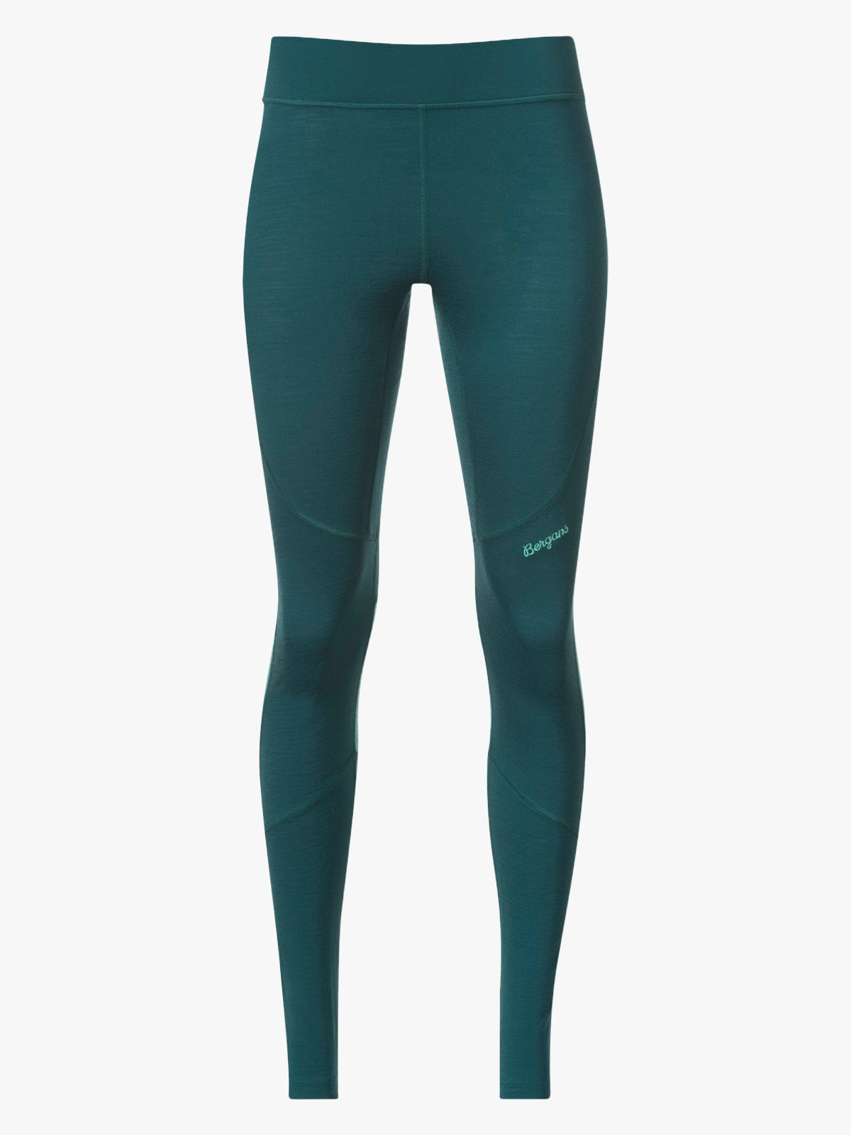 Bergans Inner:Pure Merino Tights Women Malachite Green / Light Malachite Green
