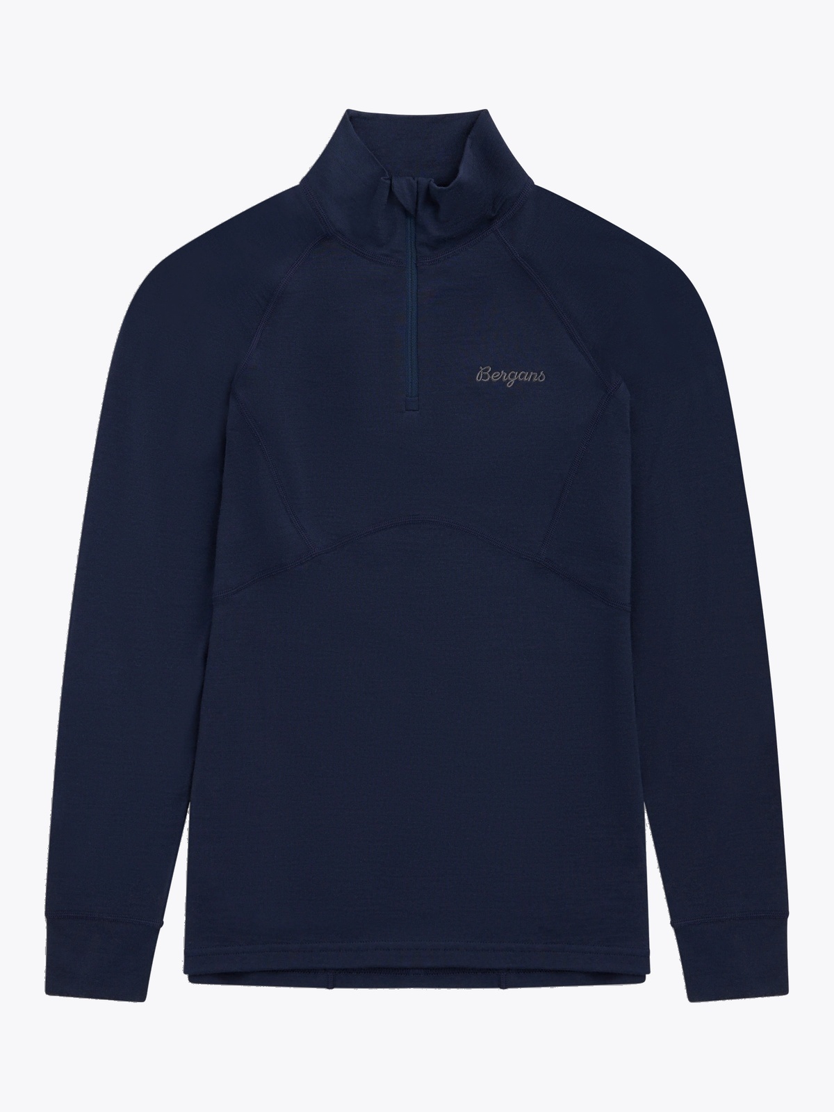 Bergans Inner:Pure Merino Youth Half Zip Navy Blue