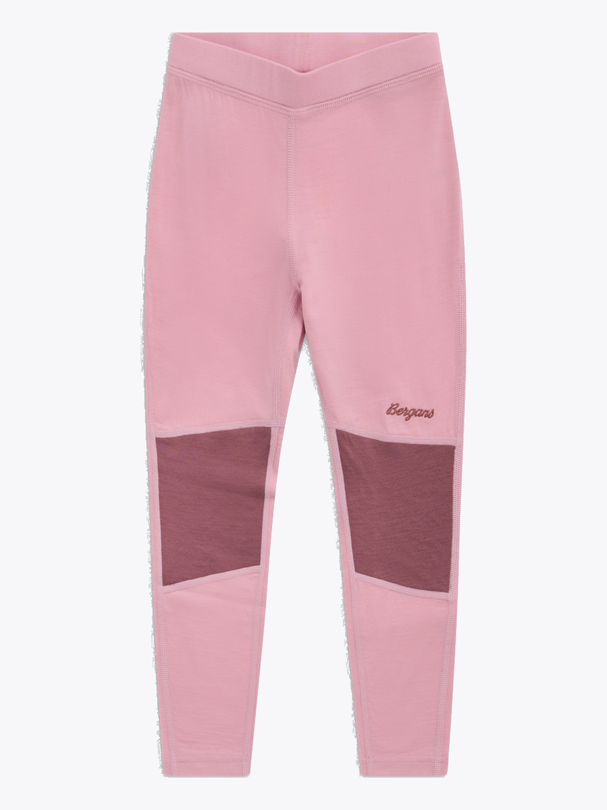 Bergans Inner:Pure Merino Kids Tights Faded Pink / Rose Dust