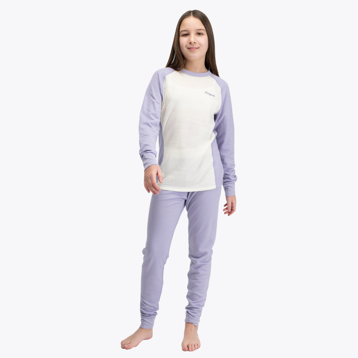 Bergans Inner:Dual Merino Junior Tights Light Acai Smoothie