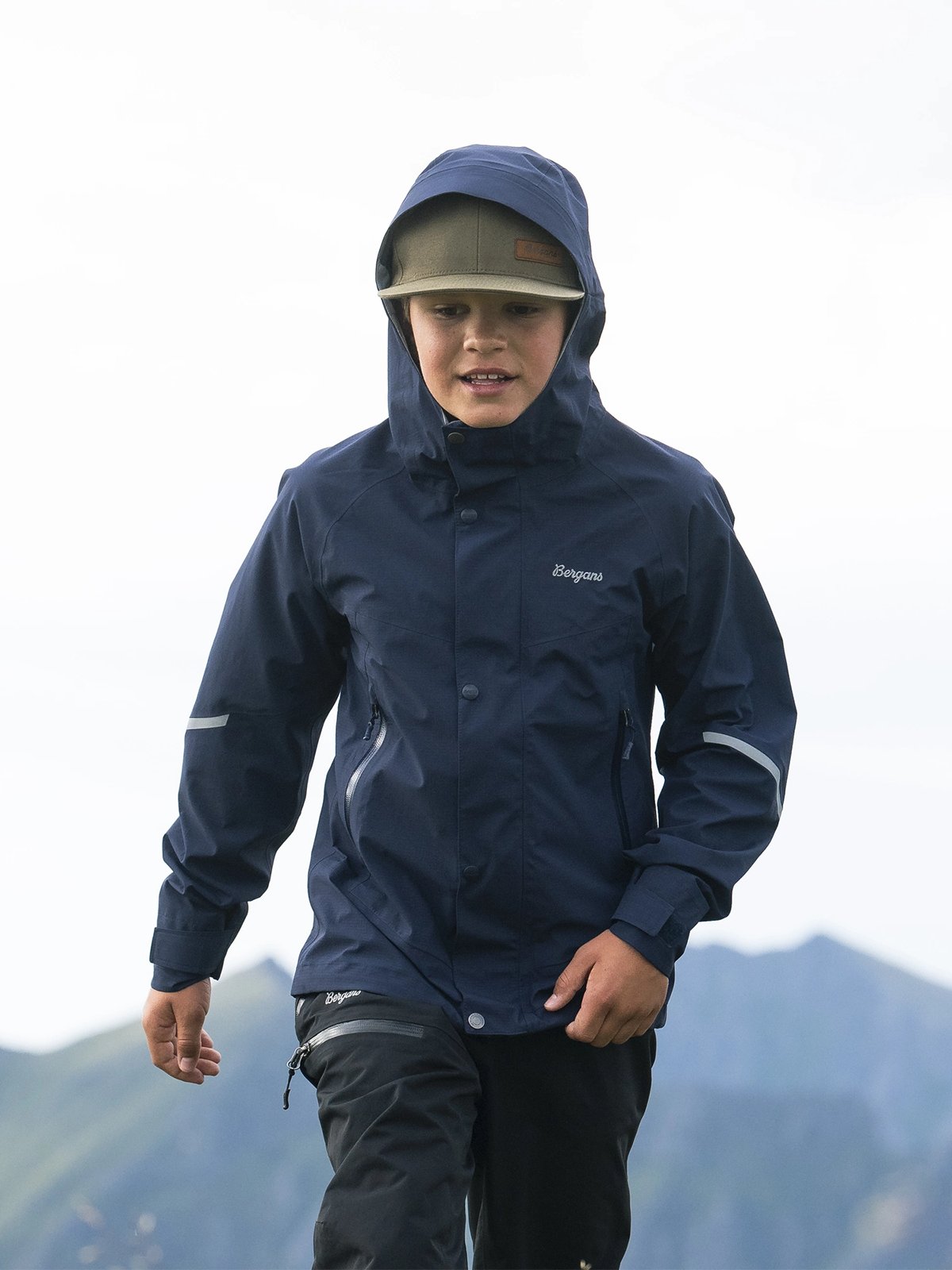Bergans Junior 3-Lags Shell Jacket Navy Blue