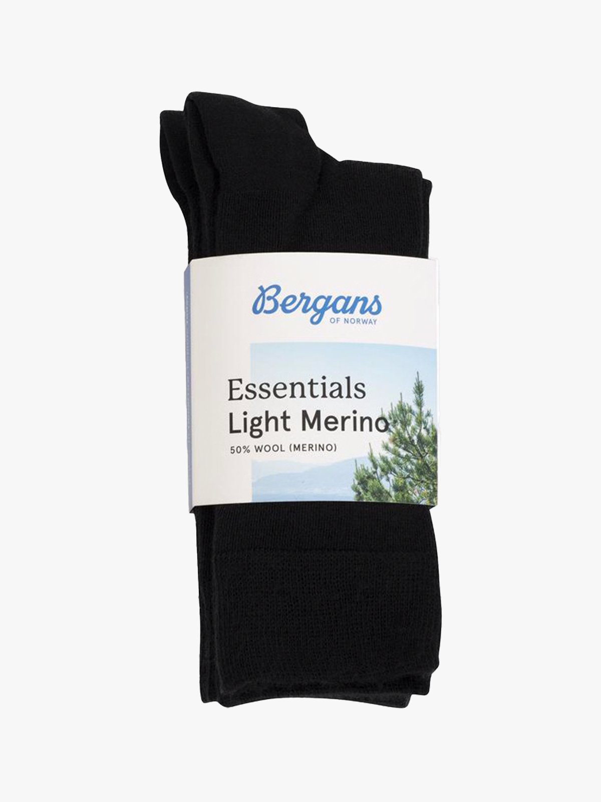 Bergans Essentials Light Merino Sock 3-Pack Black