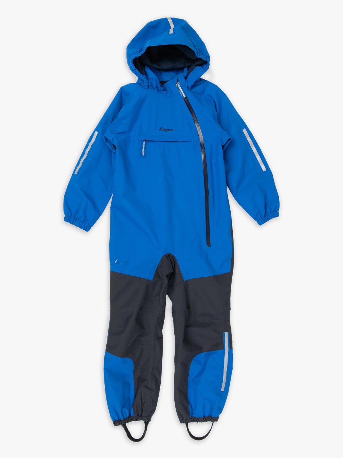 Bergans Lilletind Kids Coverall Olympic Blue / Dark Shadow Grey