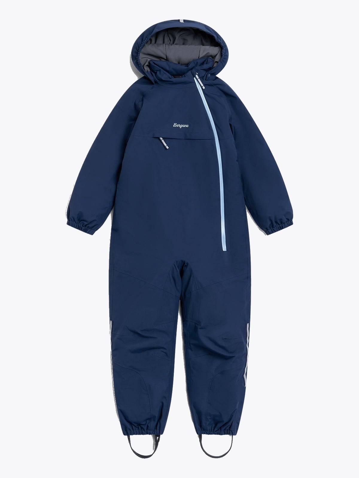 Bergans Lilletind Insulated Shell Coverall Kids Blå