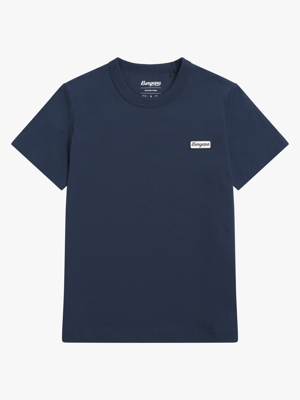 Bergans Logo Cotton Tee Women Navy Blue