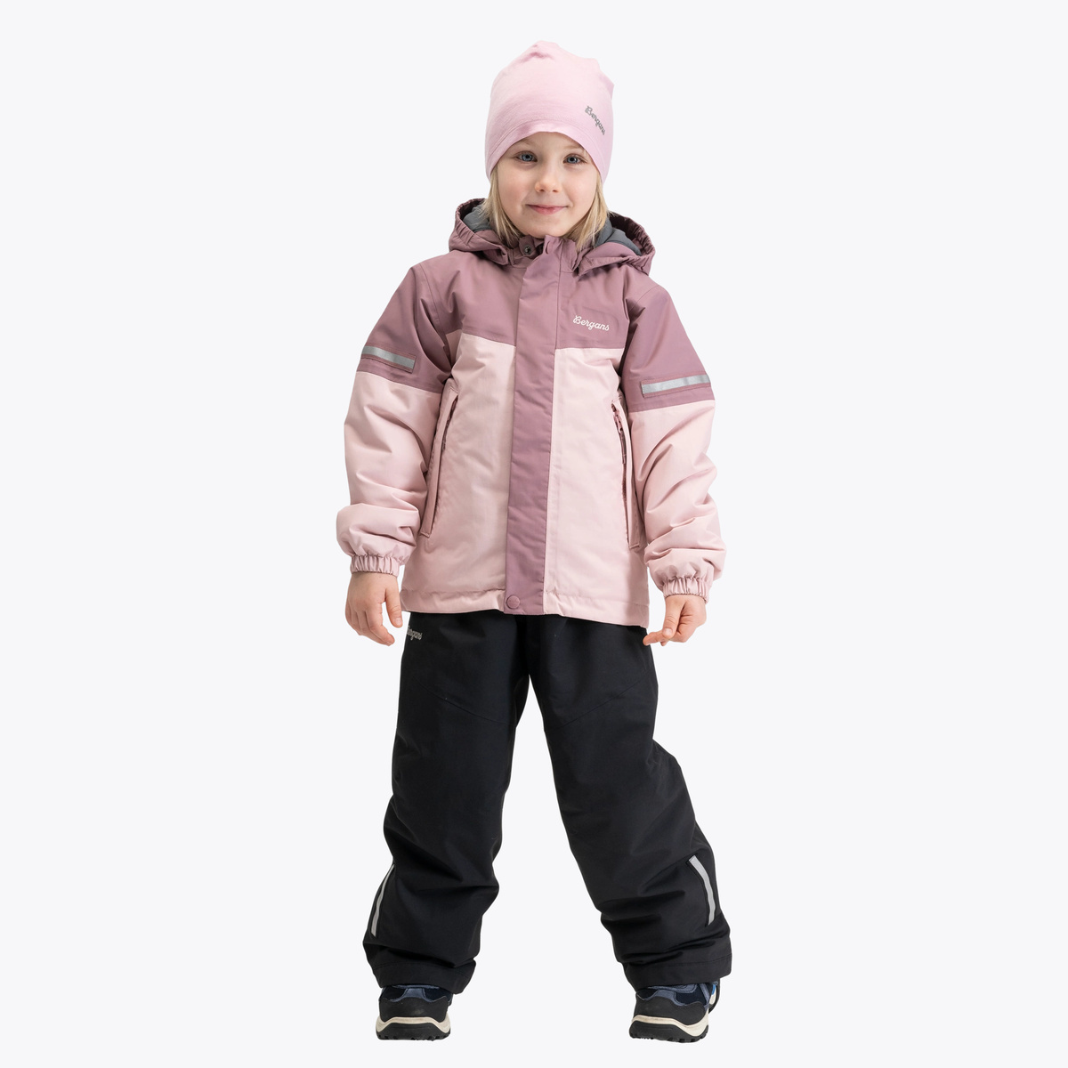 Bergans Lilletind Insulated Shell Jacket Kids Faded Pink / Rose Dust
