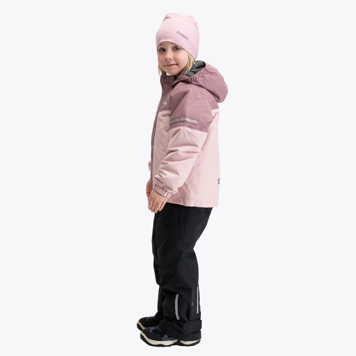 Bergans Lilletind Insulated Shell Jacket Kids Faded Pink / Rose Dust