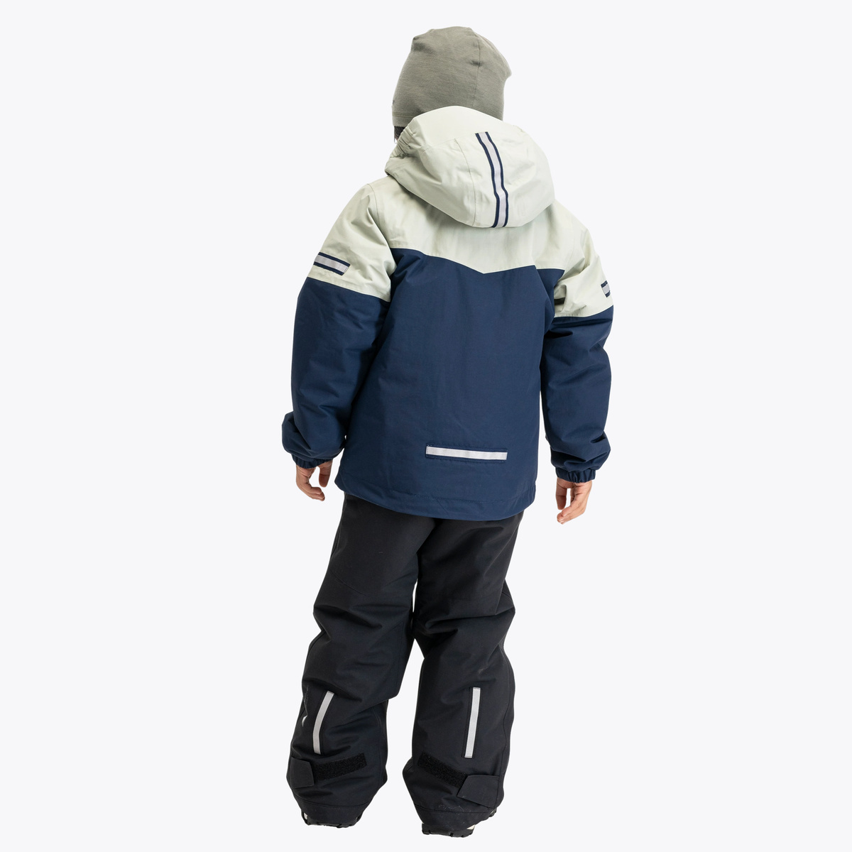 Bergans Lilletind Insulated Shell Jacket Kids Navy Blue / Light Green Mud