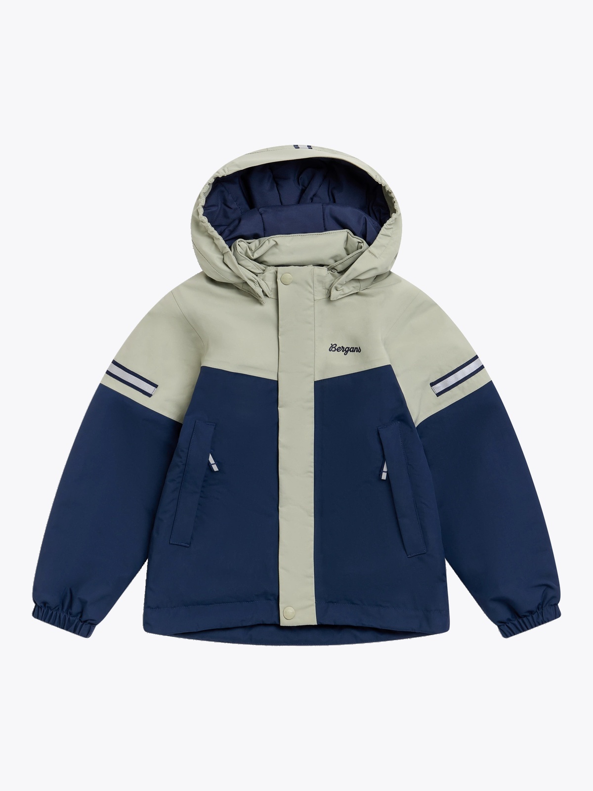 Bergans Lilletind Insulated Shell Jacket Kids Navy Blue / Light Green Mud