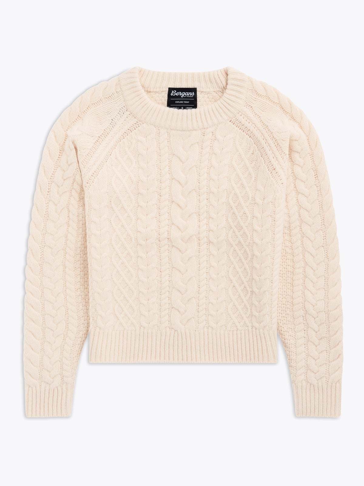 Bergans Lofoten Knitted Wool Jumper Women Creme