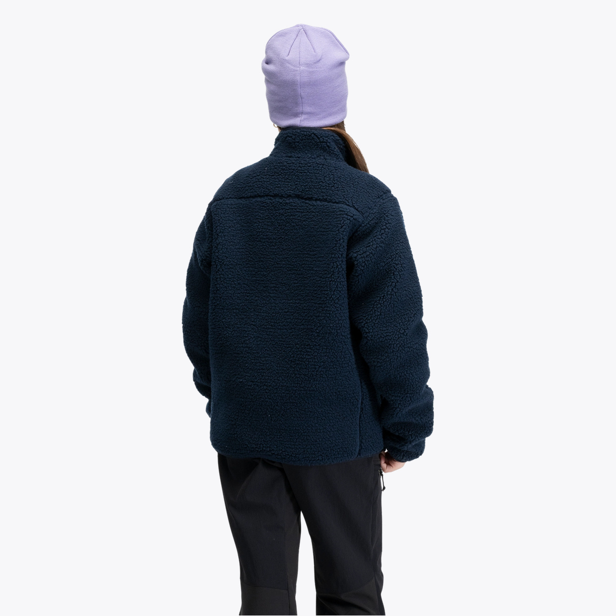 Bergans Lunnan Pile Fleece Jacket Junior Navy Blue