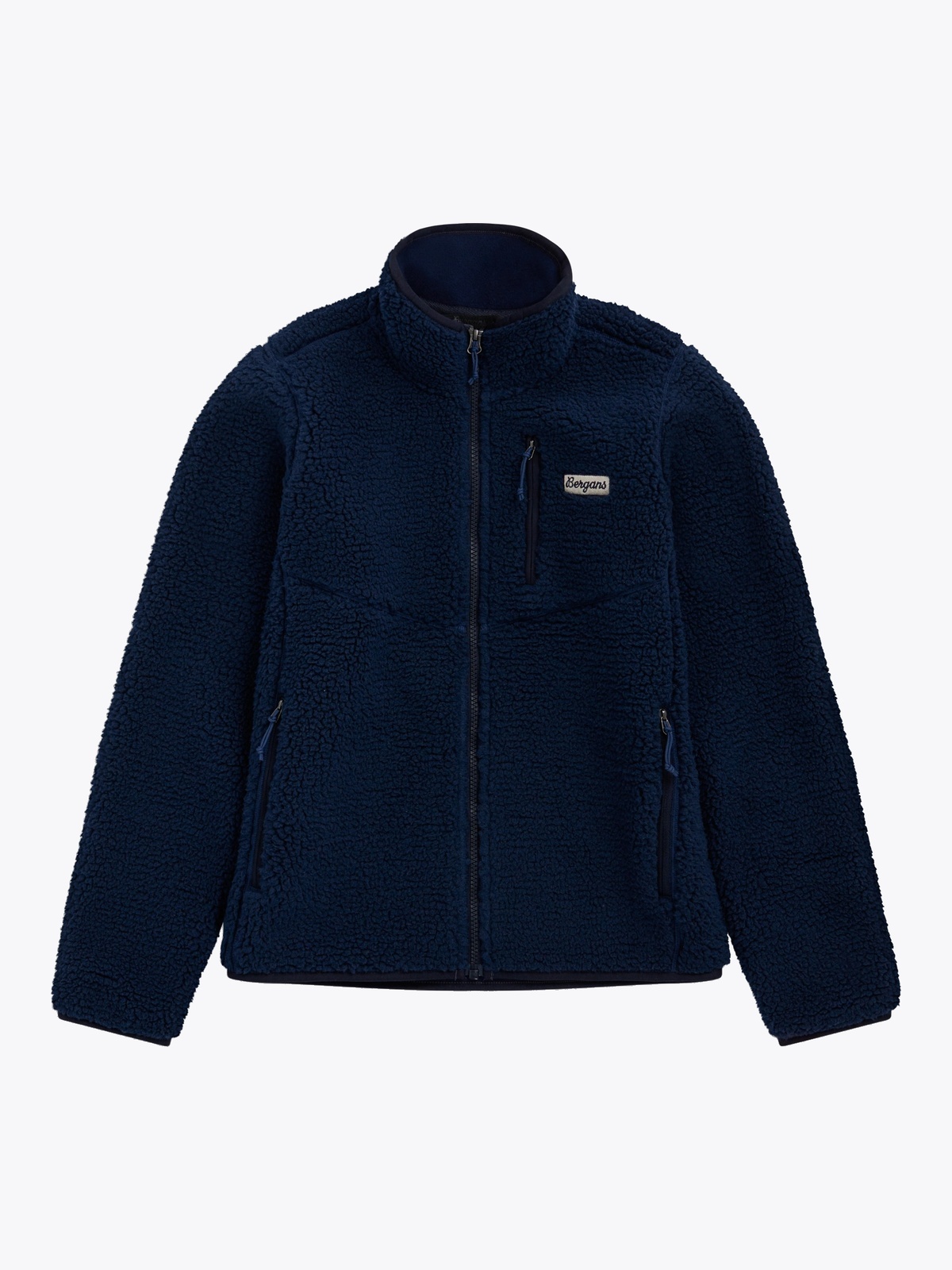 Bergans Lunnan Pile Fleece Jacket Junior Navy Blue