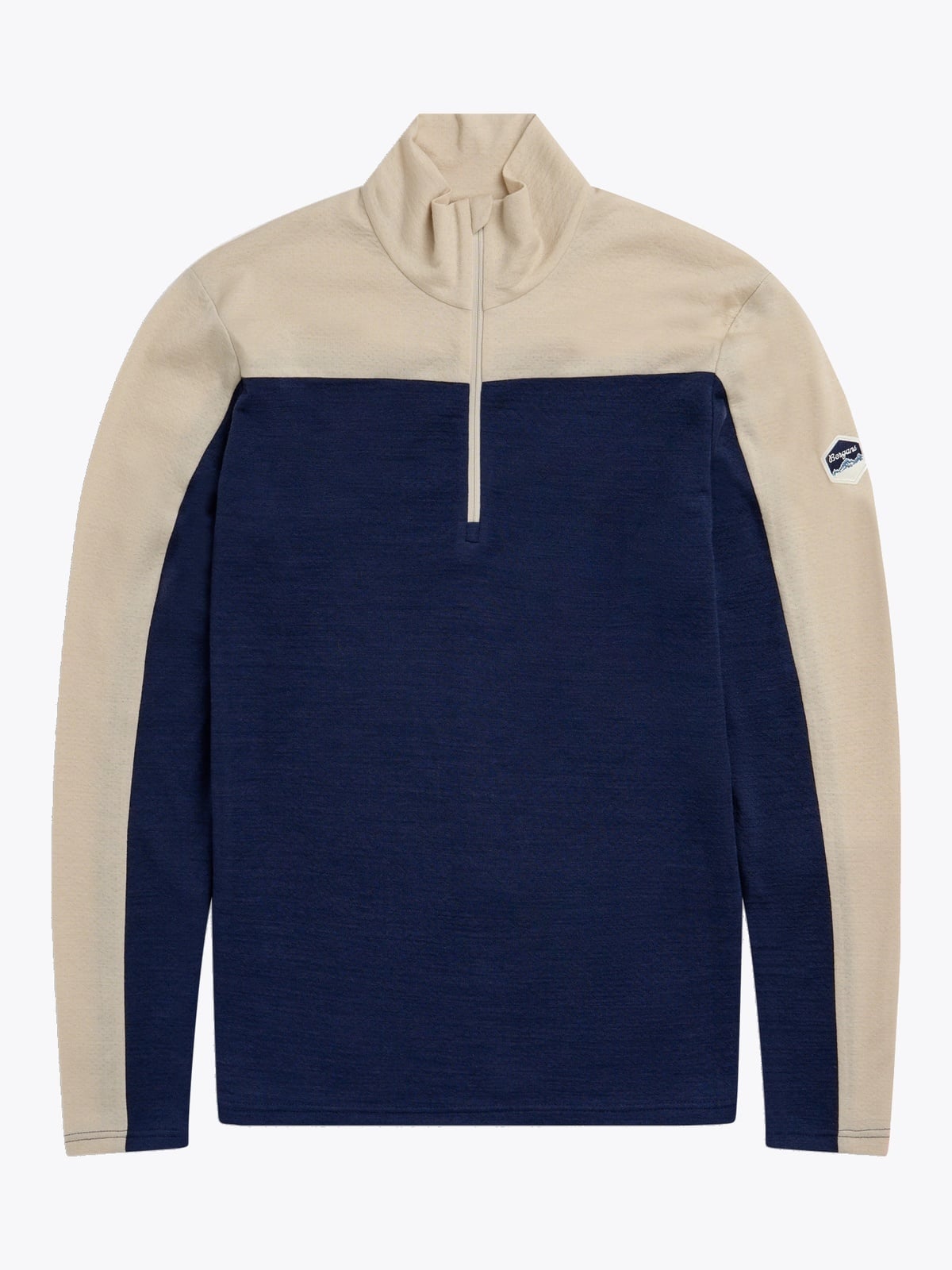 Bergans Inner:Dual Merino Half Zip Men Navy Blue / Bone White