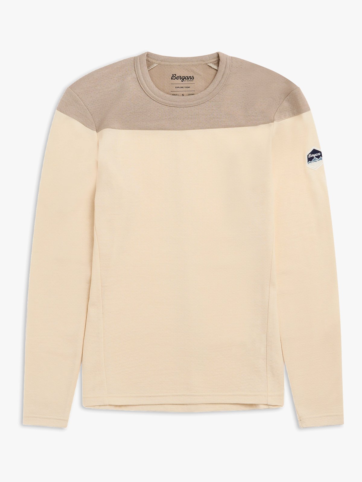Bergans Inner:Dual Merino Long Sleeve Women Creme / Beige