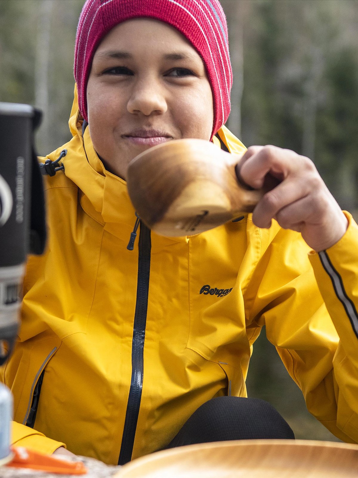 Bergans Sjoa 2L Youth Jacket Light Golden Yellow