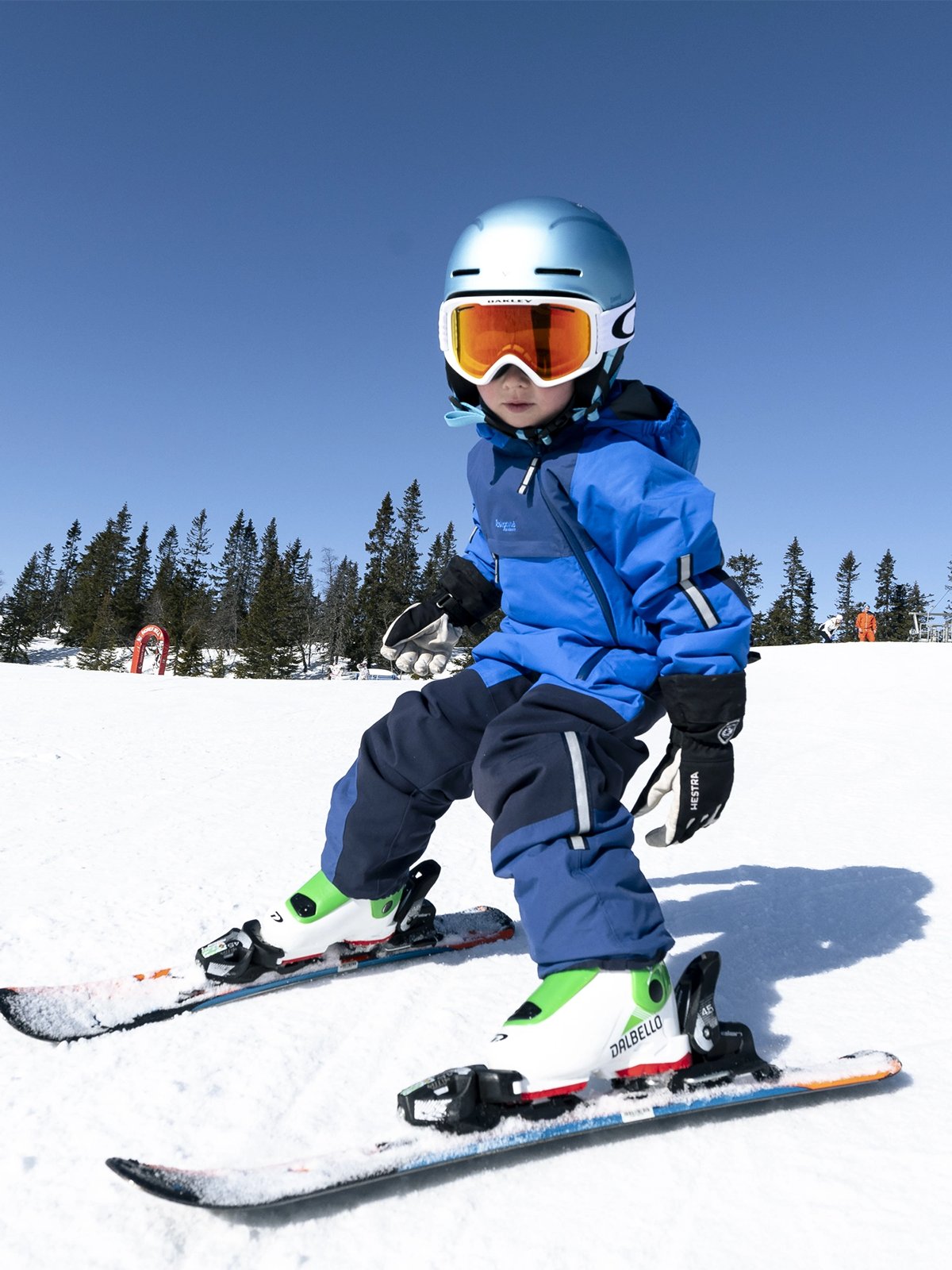 Bergans Lilletind Insulated Kids Coverall Space Blue / Lazuli Blue