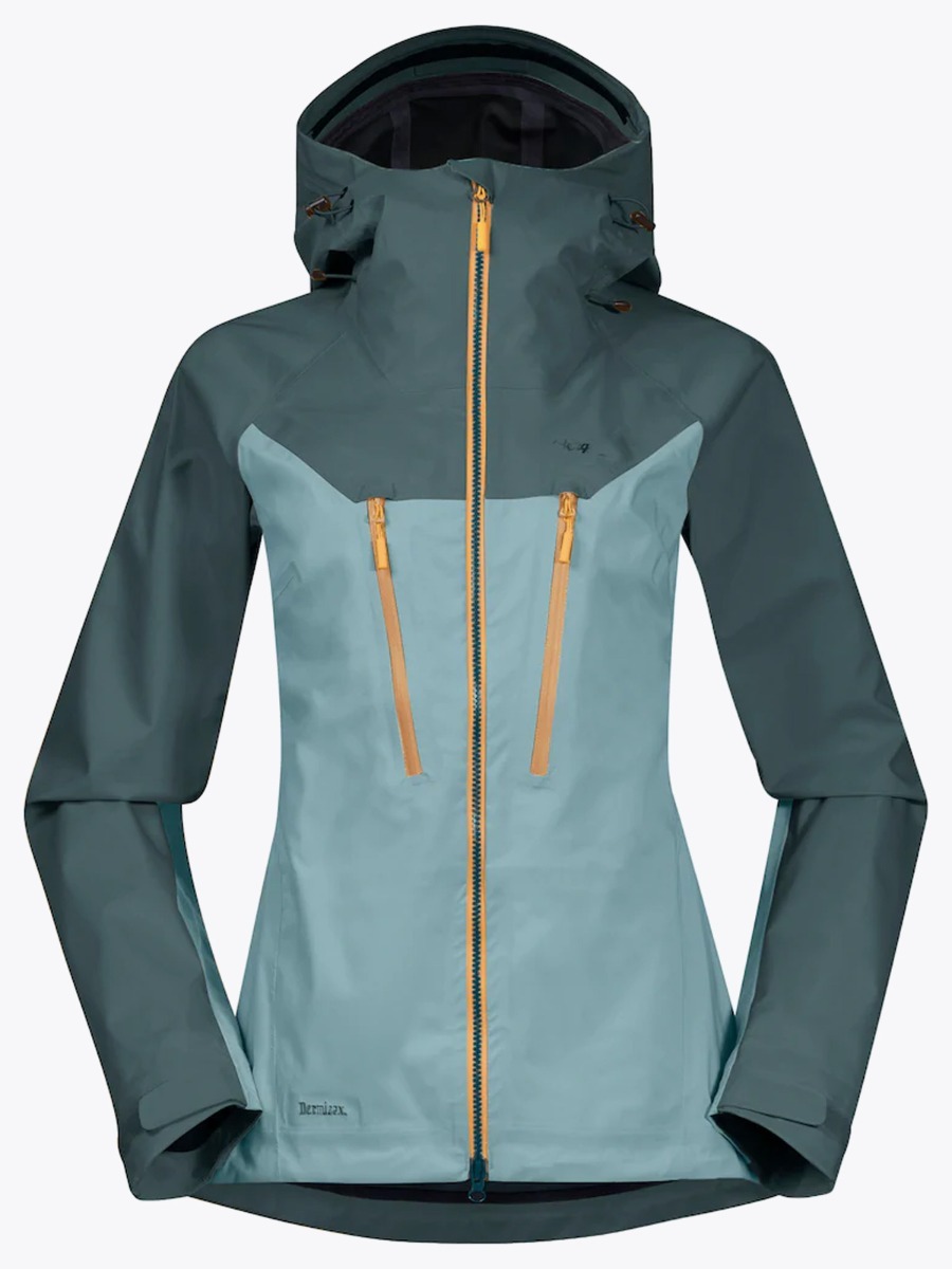 Bergans Cecilie 3L Jacket Light Forest Frost / Forest Frost / Golden Yellow