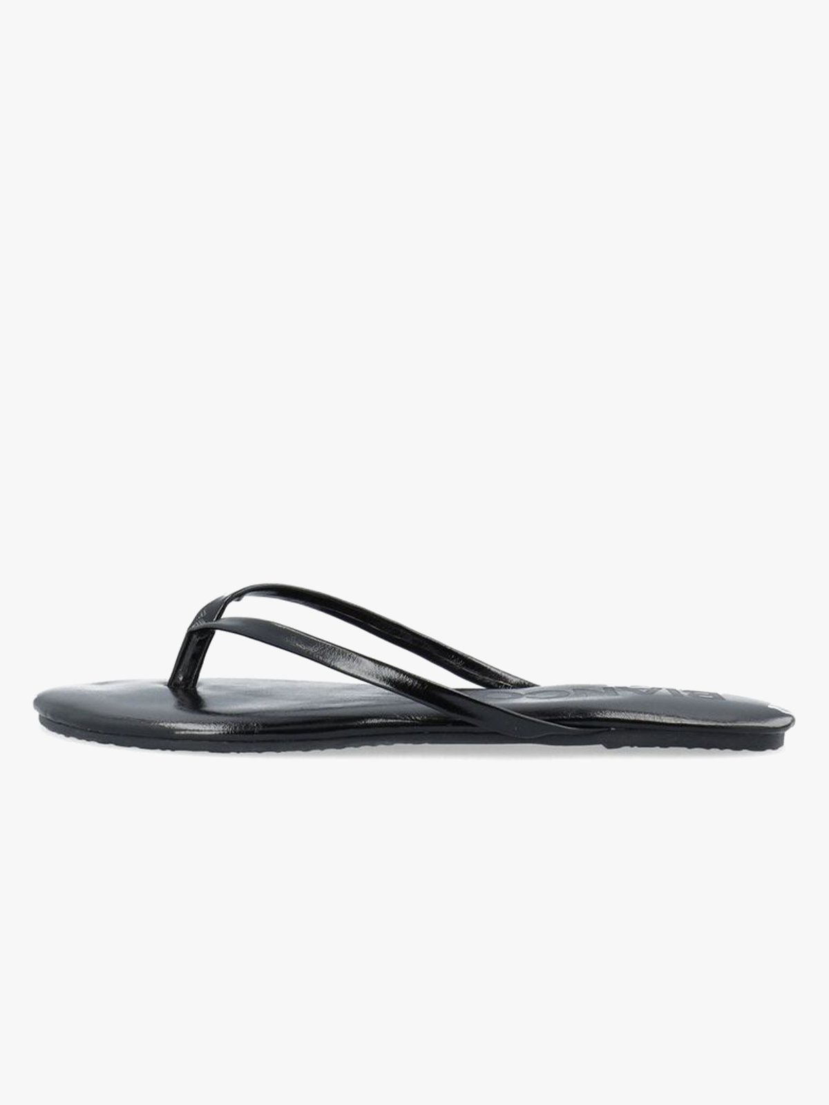 Bianco Mexico Flip Flop Faux Leather Black