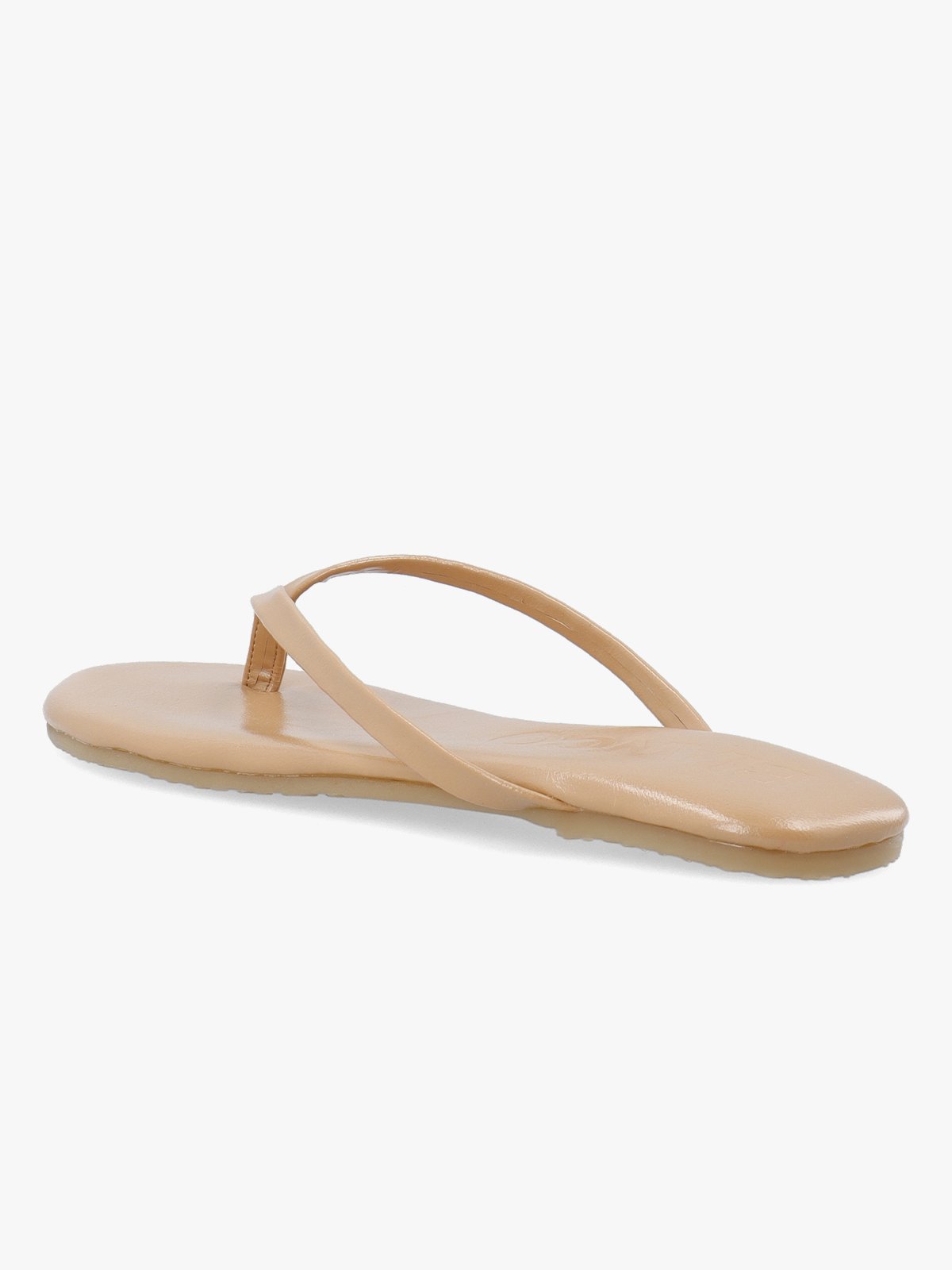 Bianco Mexico Flip Flop Faux Leather Nude