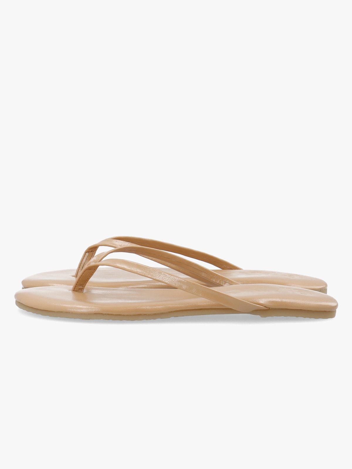 Bianco Mexico Flip Flop Faux Leather Nude
