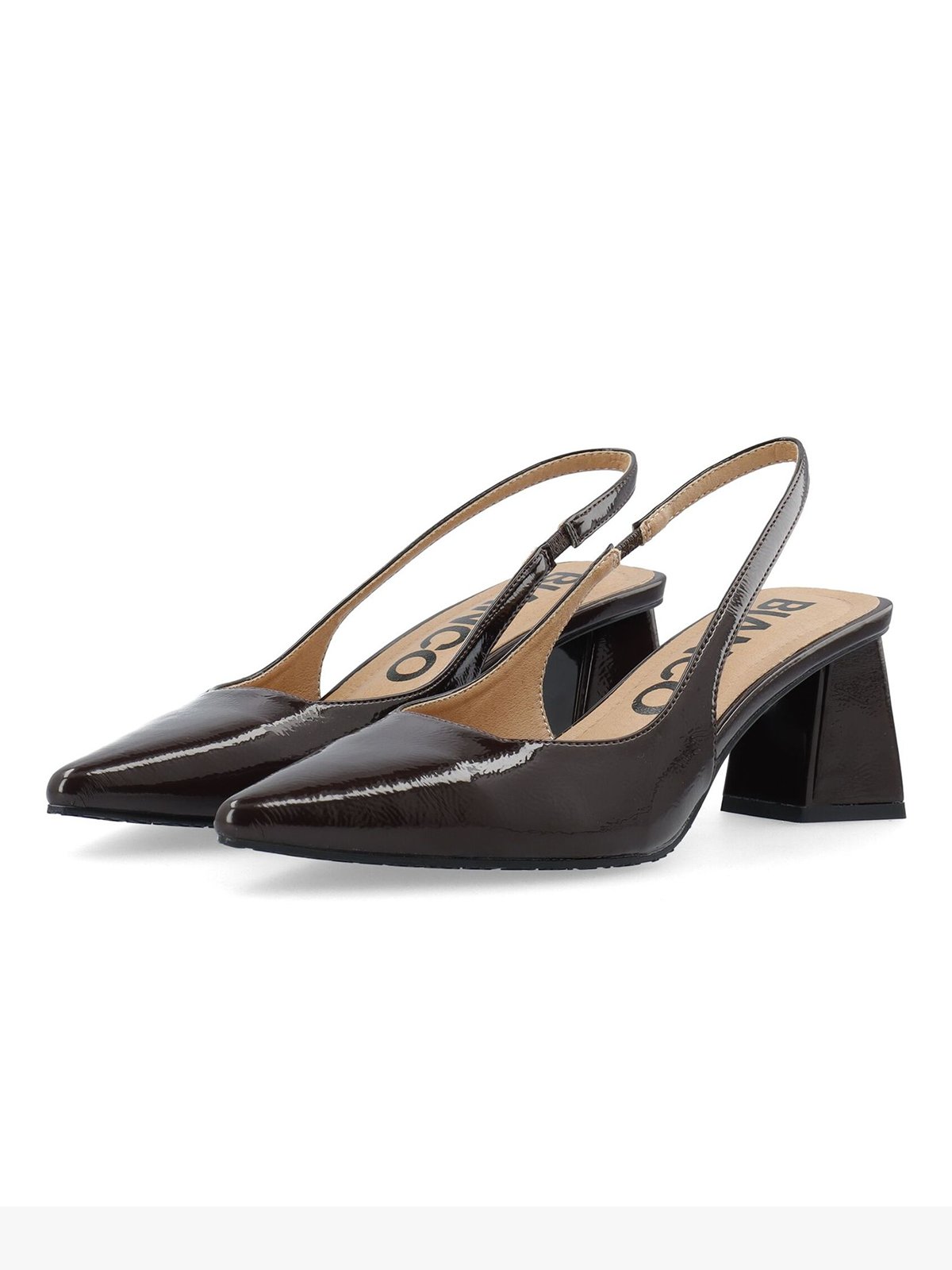 Bianco Maralyn Slingback Patent Brown