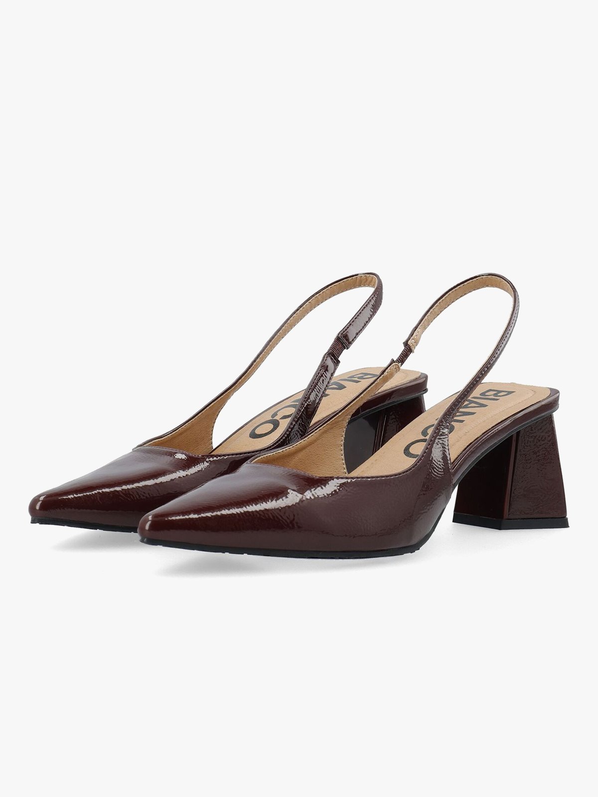 Bianco Maralyn Slingback Patent Burgundy