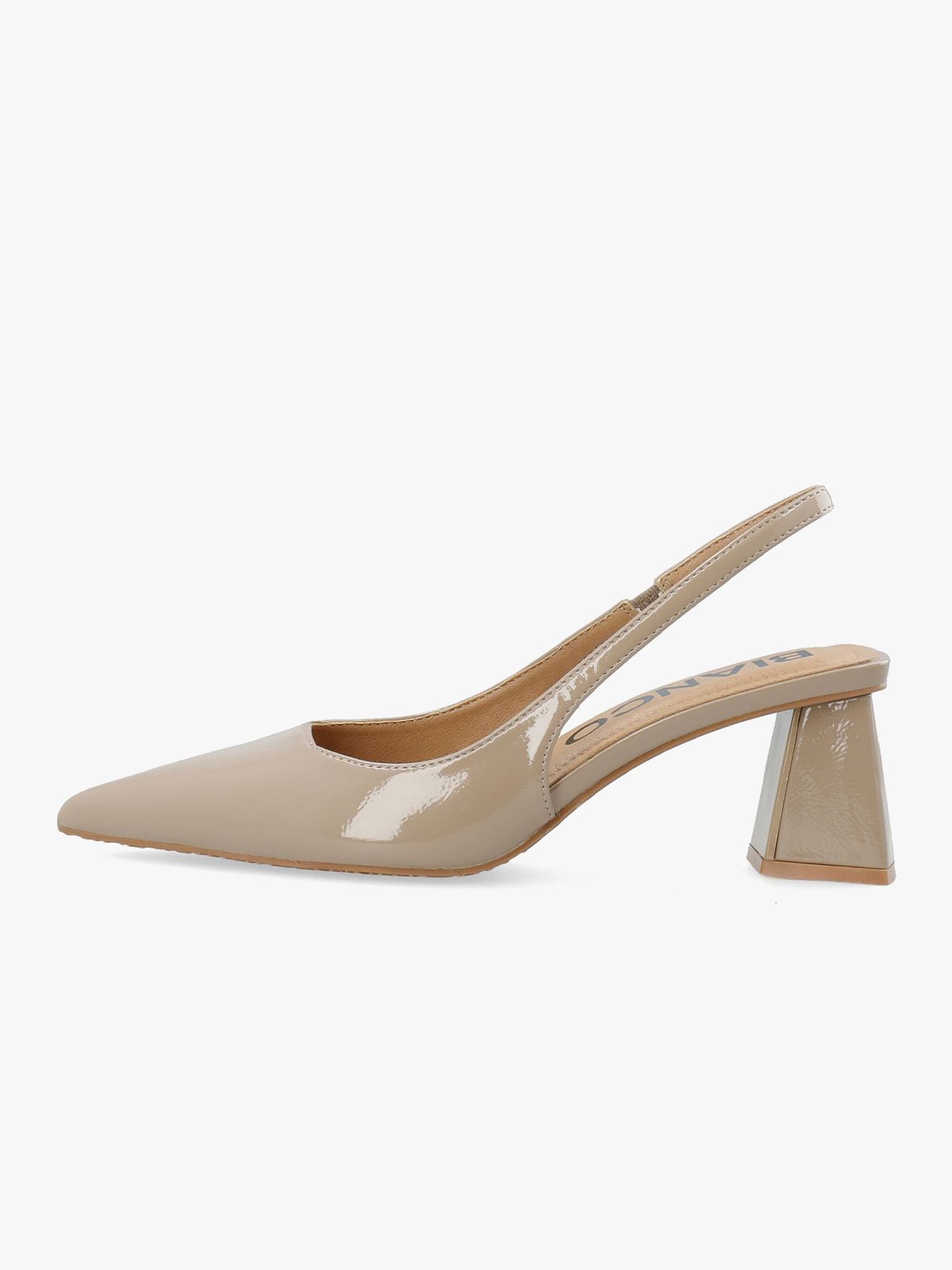 Bianco Maralyn Slingback Patent Nougat