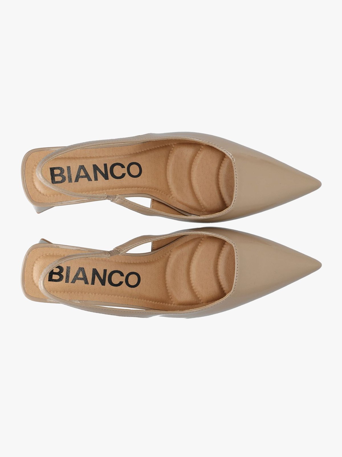 Bianco Maralyn Slingback Patent Nougat