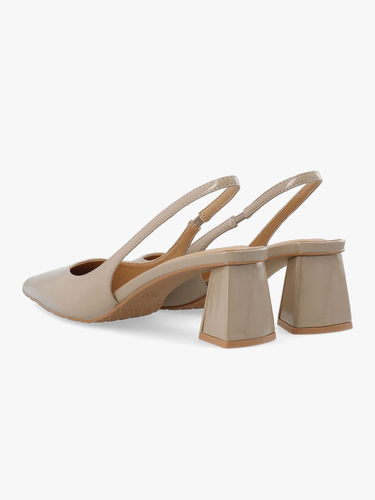 Bianco Maralyn Slingback Patent Nougat