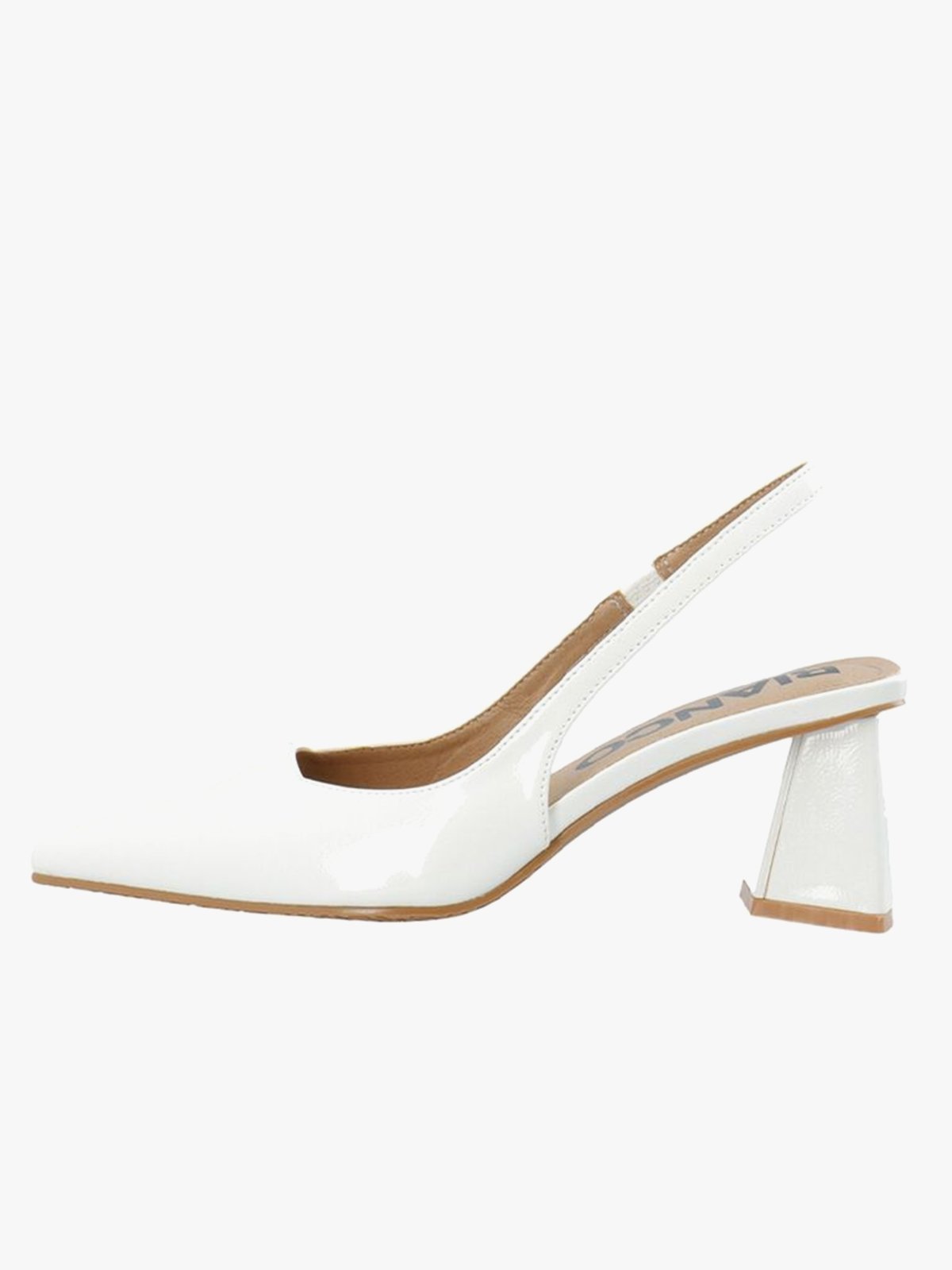 Bianco Maralyn Slingback Patent Off White