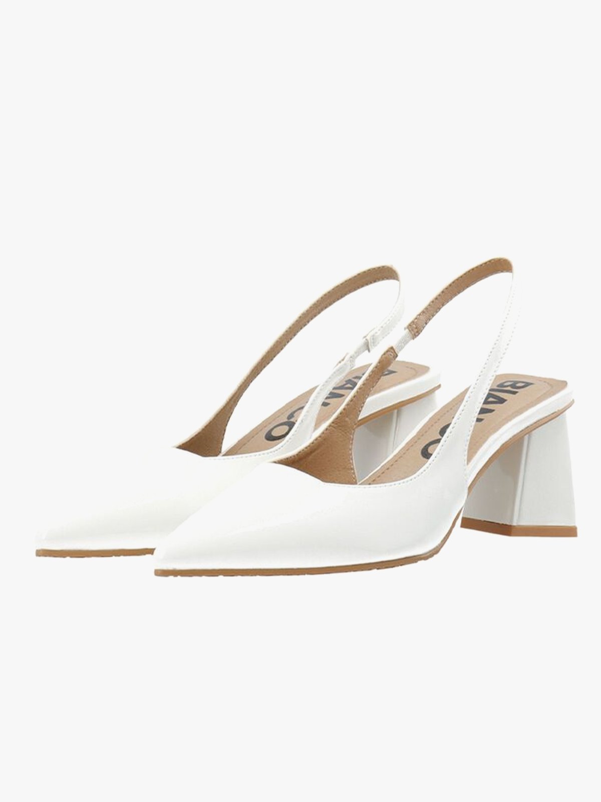 Bianco Maralyn Slingback Patent Off White
