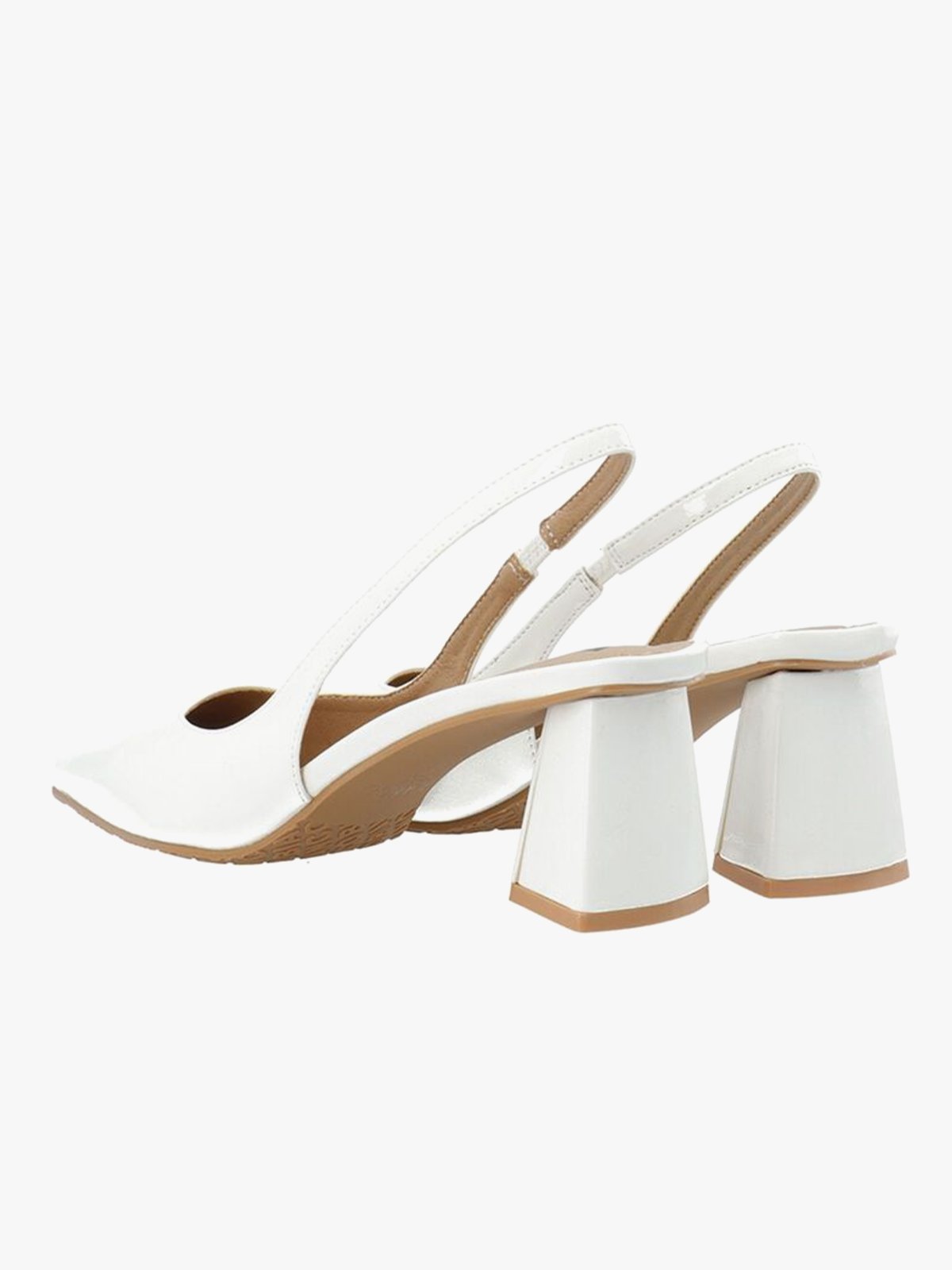 Bianco Maralyn Slingback Patent Off White