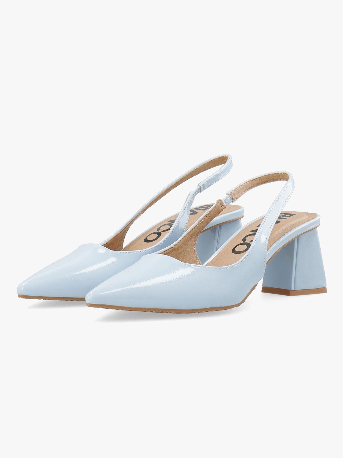 Bianco Maralyn Slingback Patent Sky Blue